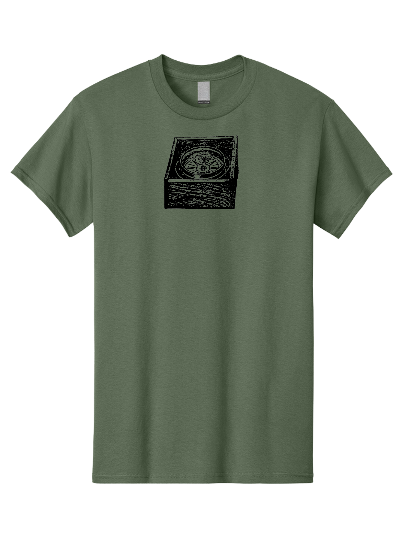 Sundial Men'S Graphic Tee, 100% Cotton, Comfortable Casual Summer Wear, Machine Washable, Sundial On A Stone Pedestal, Ancient Timekeeping, Traditional Clock, Symbolic Representation, Vintage Artwork, Grunge Texture, Monochrome Design Aad561 13