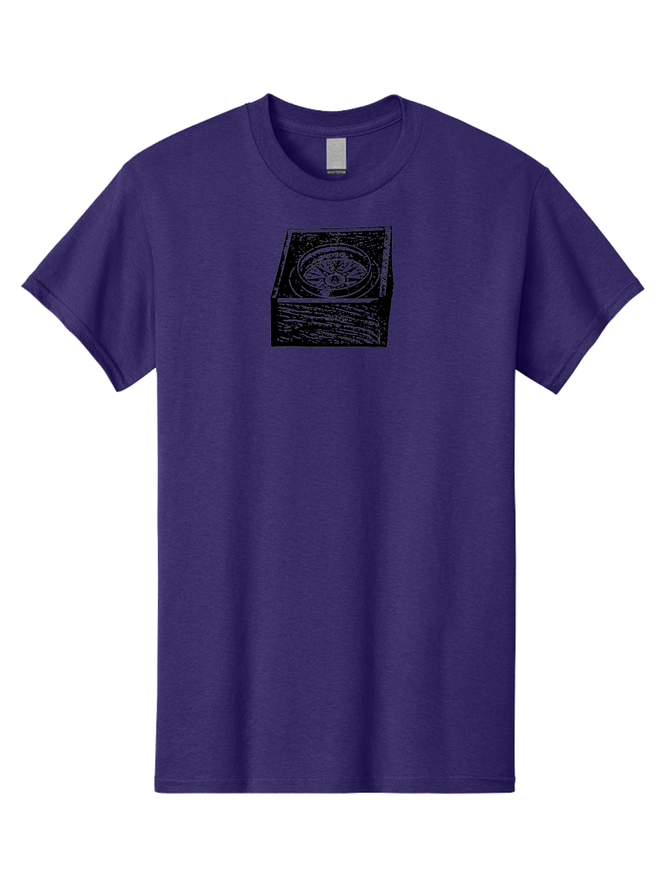 Sundial Men'S Graphic Tee, 100% Cotton, Comfortable Casual Summer Wear, Machine Washable, Sundial On A Stone Pedestal, Ancient Timekeeping, Traditional Clock, Symbolic Representation, Vintage Artwork, Grunge Texture, Monochrome Design Aad561 25
