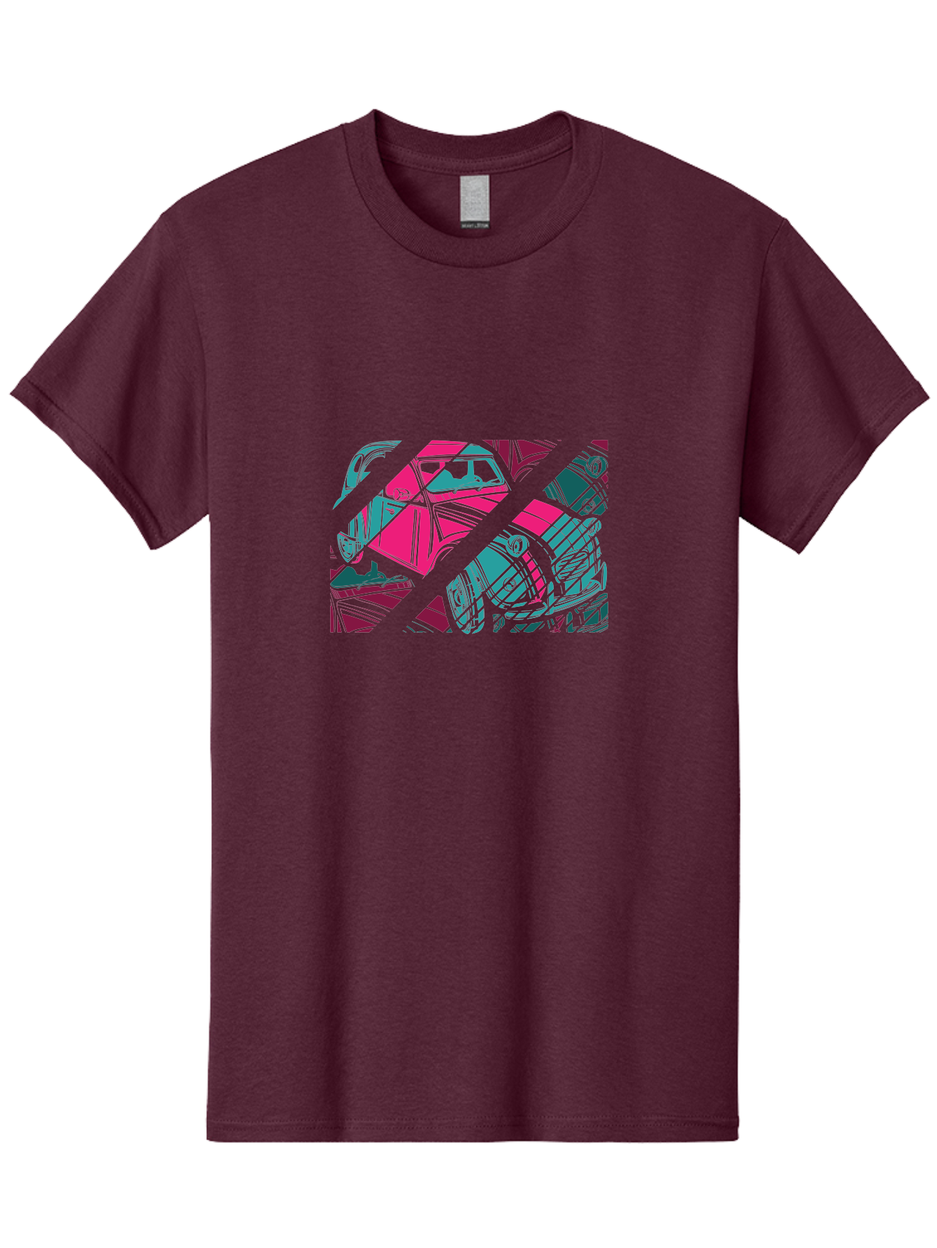 Abstract-Shapes Men'S Graphic Tee, 100% Cotton, Comfortable Casual Summer Wear, Machine Washable, Abstract Art, Modern Design, Vibrant Colors, Pink, Blue, Geometric Shapes, Mixed Media, Creative Expression, Artistic Texture, Contemporary Style Aad568 5