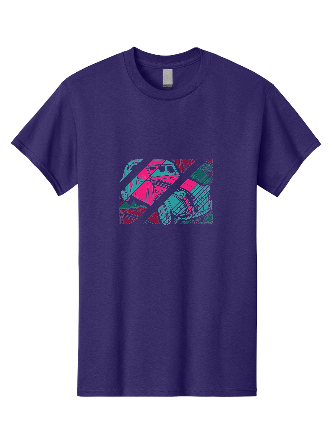 Abstract-Shapes Men'S Graphic Tee, 100% Cotton, Comfortable Casual Summer Wear, Machine Washable, Abstract Art, Modern Design, Vibrant Colors, Pink, Blue, Geometric Shapes, Mixed Media, Creative Expression, Artistic Texture, Contemporary Style Aad568 25