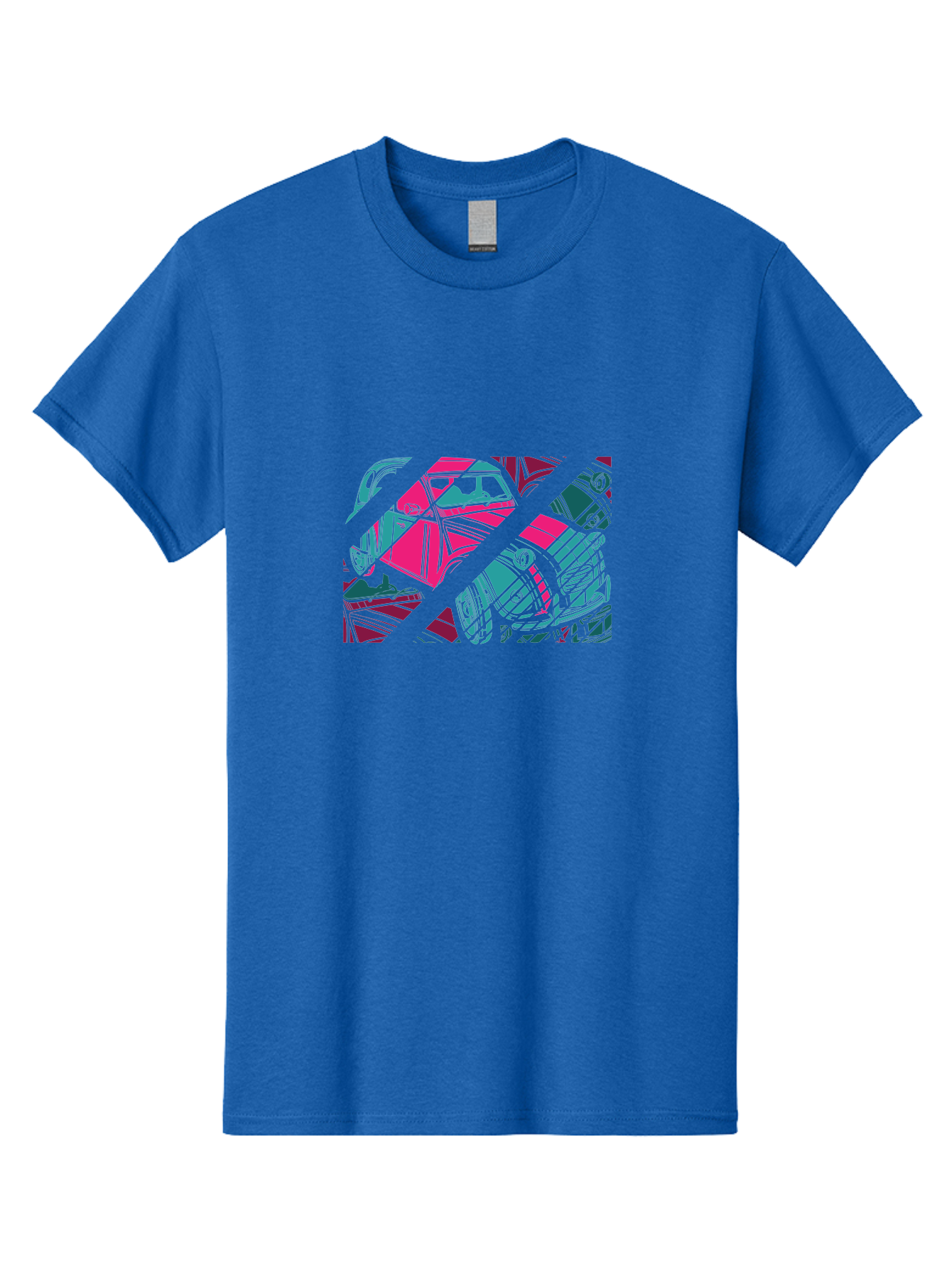 Abstract-Shapes Men'S Graphic Tee, 100% Cotton, Comfortable Casual Summer Wear, Machine Washable, Abstract Art, Modern Design, Vibrant Colors, Pink, Blue, Geometric Shapes, Mixed Media, Creative Expression, Artistic Texture, Contemporary Style Aad568 21