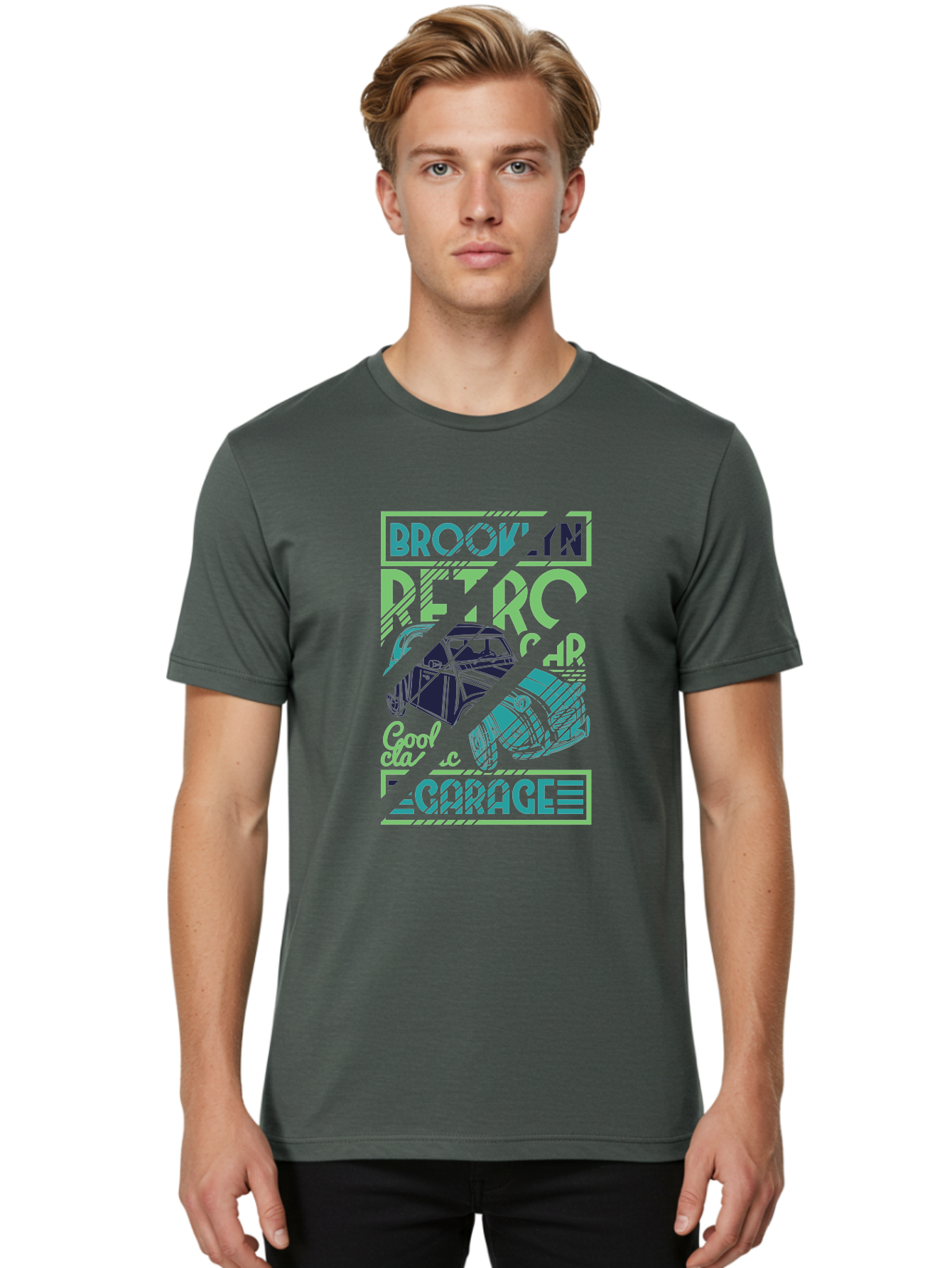 Brook-N-Petro-Car-Cool Men'S Graphic Tee, 100% Cotton, Comfortable Casual Summer Wear, Machine Washable, Vintage Car, Retro Automobile, Cool Design, Stylized Vehicle, Drift Car, Custom Graphic, Automotive Art, Graphic Design, Typography, Aad569 24