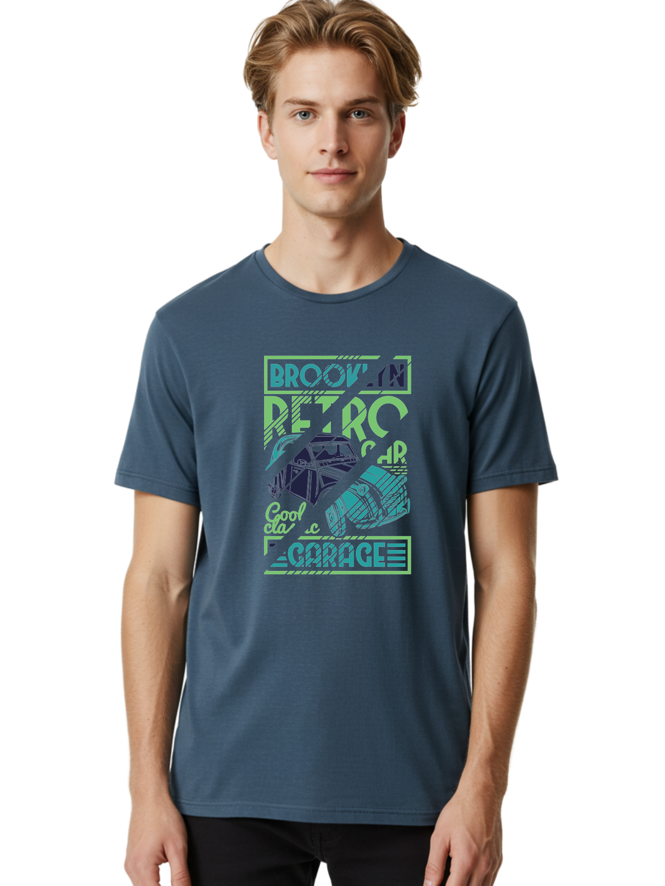 Brook-N-Petro-Car-Cool Men'S Graphic Tee, 100% Cotton, Comfortable Casual Summer Wear, Machine Washable, Vintage Car, Retro Automobile, Cool Design, Stylized Vehicle, Drift Car, Custom Graphic, Automotive Art, Graphic Design, Typography, Aad569 30