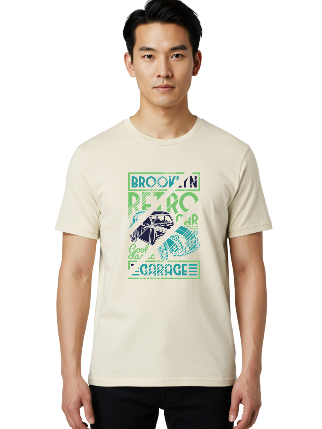 Brook-N-Petro-Car-Cool Men'S Graphic Tee, 100% Cotton, Comfortable Casual Summer Wear, Machine Washable, Vintage Car, Retro Automobile, Cool Design, Stylized Vehicle, Drift Car, Custom Graphic, Automotive Art, Graphic Design, Typography, Aad569 4