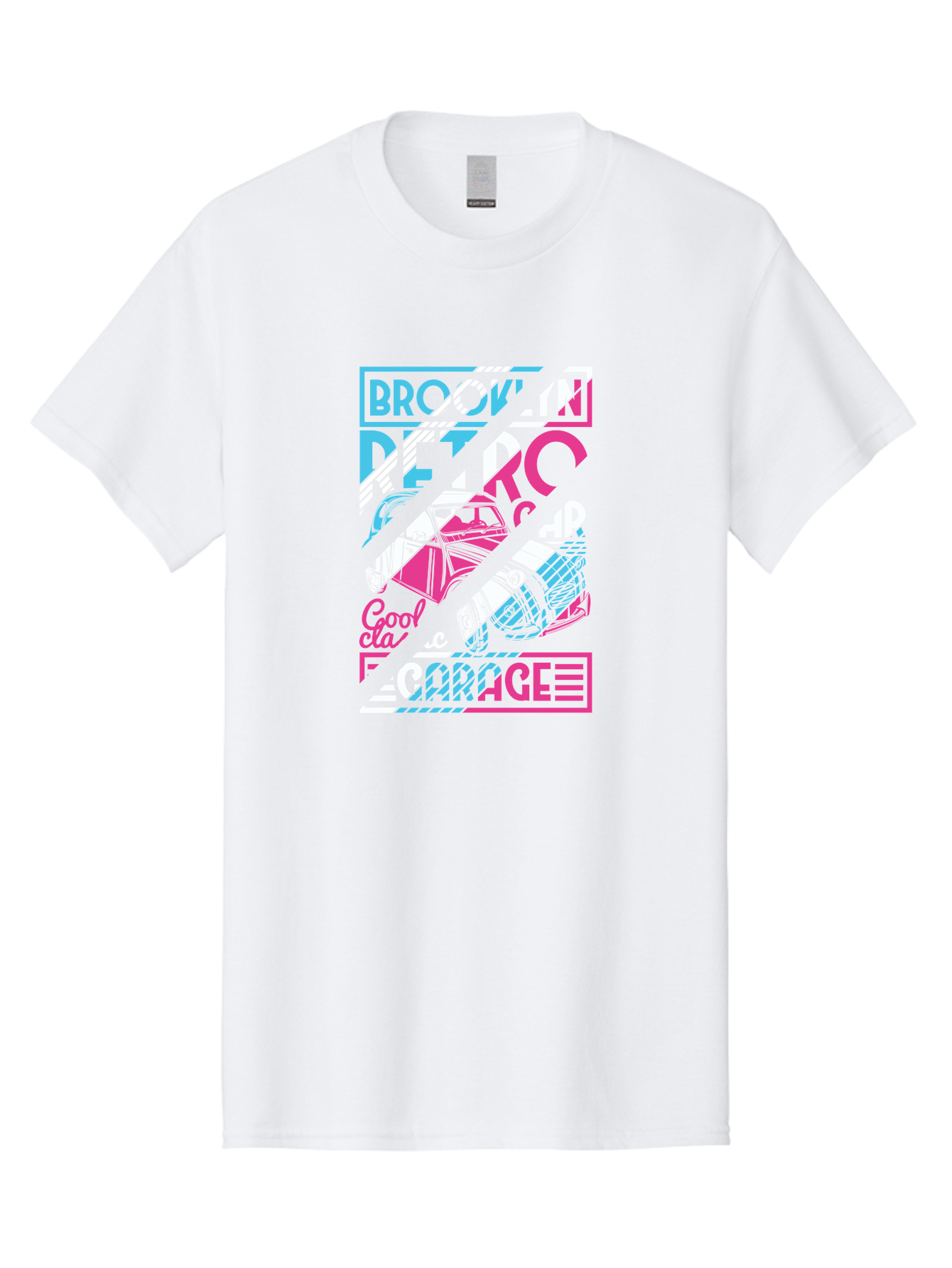 Brooklyn-Petrcar-Garage Men'S Graphic Tee, 100% Cotton, Comfortable Casual Summer Wear, Machine Washable, Graffiti Art, Urban Culture, Streetwear Fashion, Brooklyn Style, Garage Vibes, Typography Design, Typographic Art, Abstract Shapes, Aad570 5