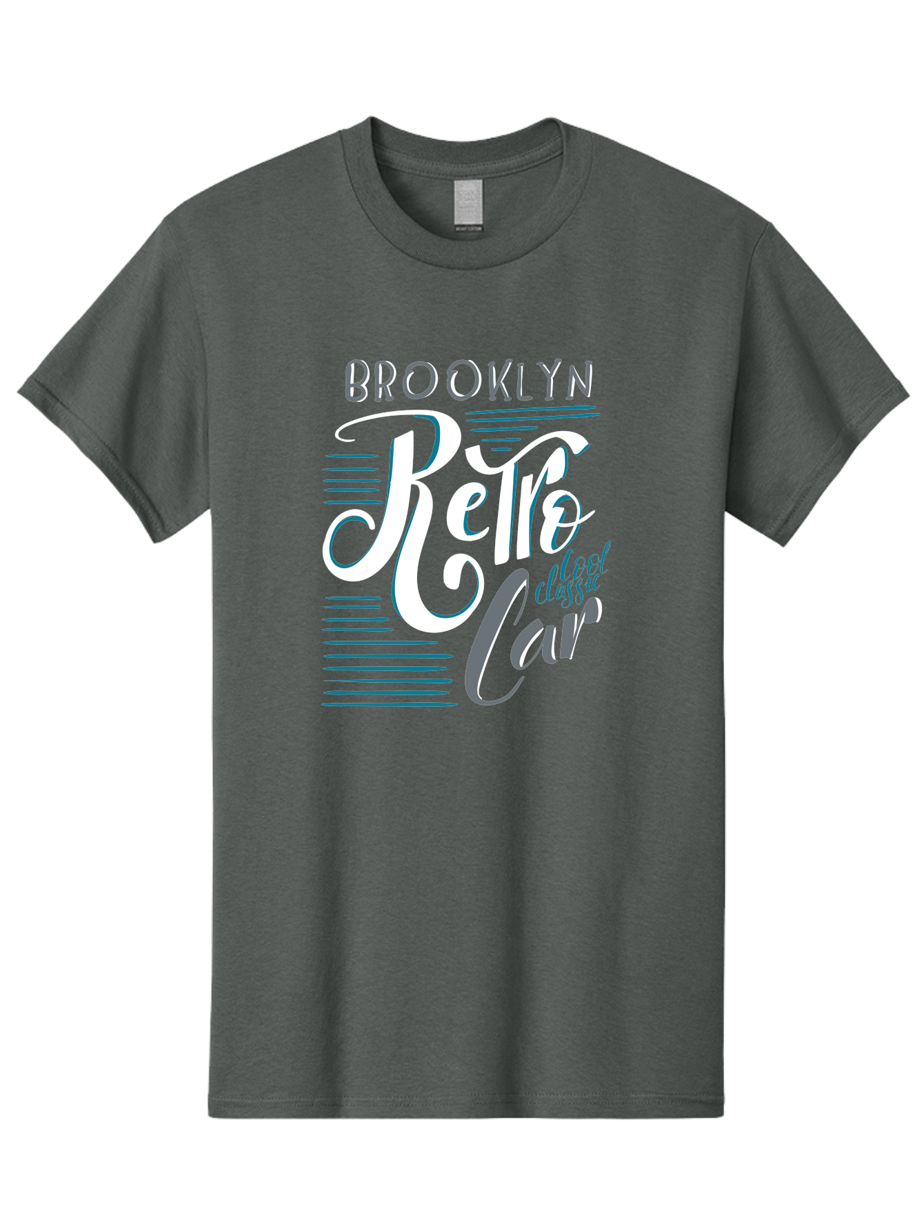 Brooklyn-Retro-Car Men'S Graphic Tee, 100% Cotton, Comfortable Casual Summer Wear, Machine Washable, Brooklyn, Retro Car, Classic Car, Vintage Vehicle, Urban Style, New York City, Retro Design, Classic Ride Aad572 15