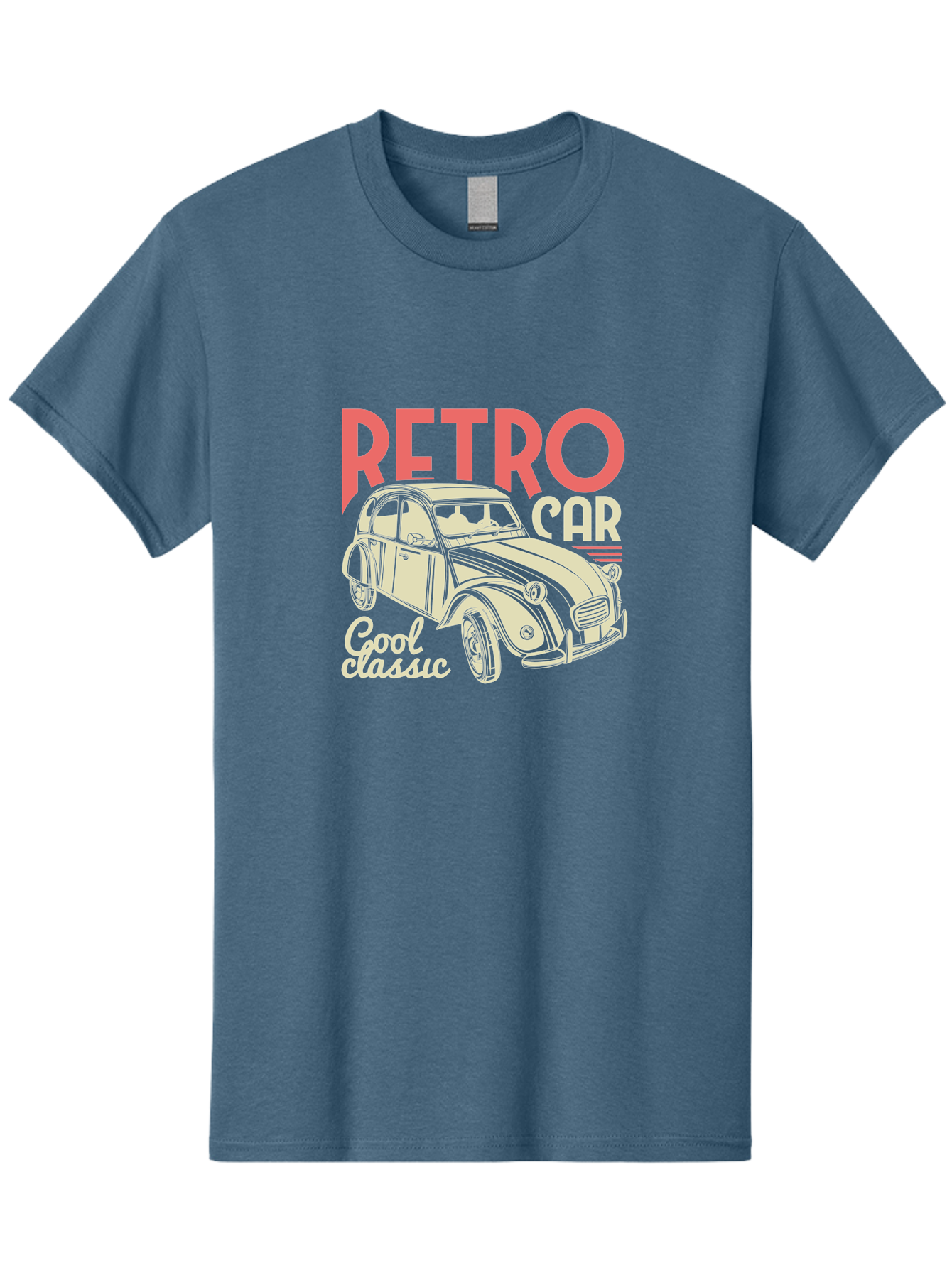 Retro-Car-1 Men'S Graphic Tee, 100% Cotton, Comfortable Casual Summer Wear, Machine Washable, Vintage Car, Retro Automobile, Classic Vehicle, Nostalgic Ride, Cool Classic, Retro Style, Vintage Wheels, Antique Car Aad573 19