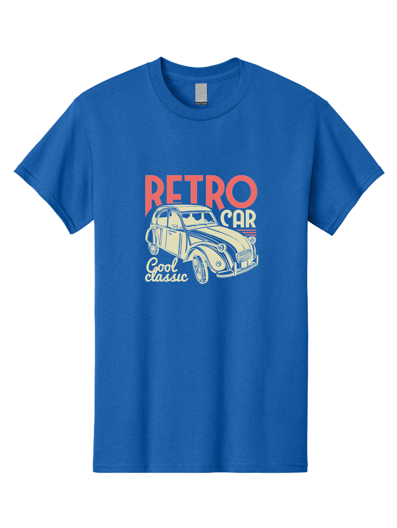 Retro-Car-1 Men'S Graphic Tee, 100% Cotton, Comfortable Casual Summer Wear, Machine Washable, Vintage Car, Retro Automobile, Classic Vehicle, Nostalgic Ride, Cool Classic, Retro Style, Vintage Wheels, Antique Car Aad573 23