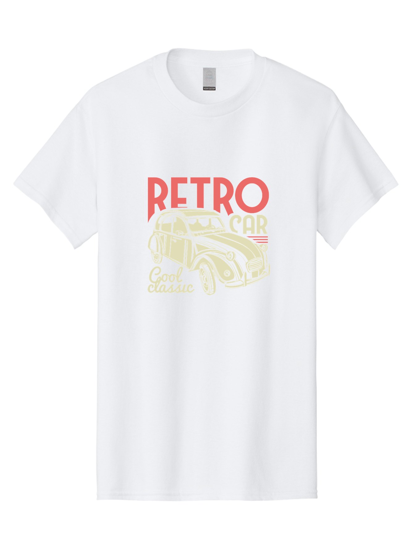 Retro-Car-1 Men'S Graphic Tee, 100% Cotton, Comfortable Casual Summer Wear, Machine Washable, Vintage Car, Retro Automobile, Classic Vehicle, Nostalgic Ride, Cool Classic, Retro Style, Vintage Wheels, Antique Car Aad573 3