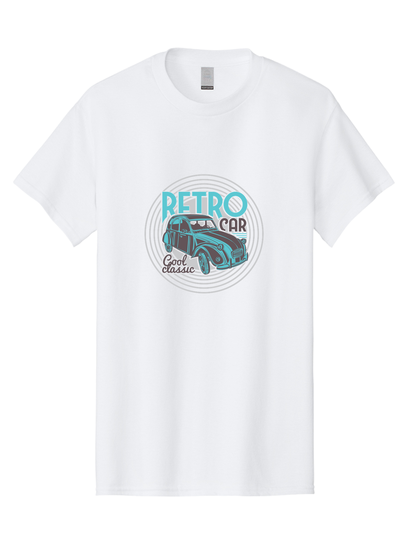 Retro-Car Men'S Graphic Tee, 100% Cotton, Comfortable Casual Summer Wear, Machine Washable, Vintage Car, Retro Automobile, Classic Vehicle, Cool Design, Nostalgic Car, Retro Style, Vintage Ride, Automobile Art Aad574 5