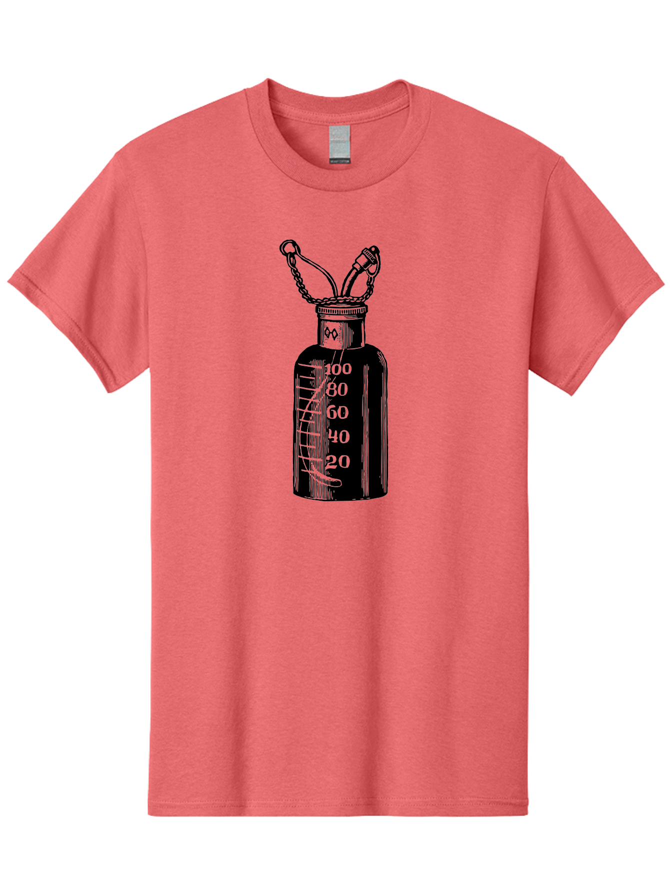 100Ml-Bottle Men'S Graphic Tee, 100% Cotton, Comfortable Casual Summer Wear, Machine Washable, Glass Bottle With Measurement Markings, 100Ml Capacity, Laboratory Equipment, Scientific Tools, Precise Measurements, Chemistry Lab Aad576 21