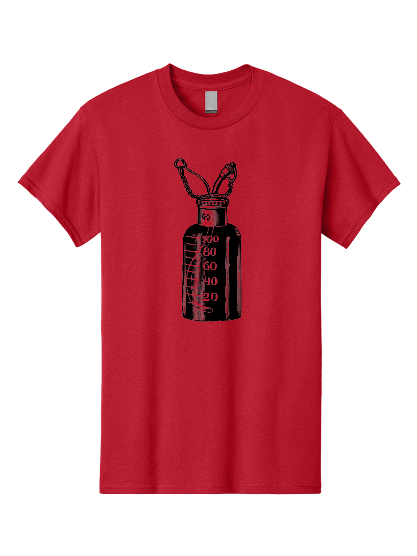 100Ml-Bottle Men'S Graphic Tee, 100% Cotton, Comfortable Casual Summer Wear, Machine Washable, Glass Bottle With Measurement Markings, 100Ml Capacity, Laboratory Equipment, Scientific Tools, Precise Measurements, Chemistry Lab Aad576 11