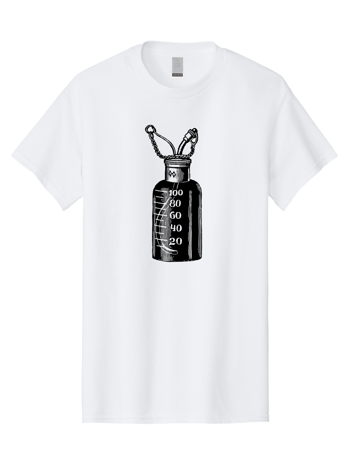 100Ml-Bottle Men'S Graphic Tee, 100% Cotton, Comfortable Casual Summer Wear, Machine Washable, Glass Bottle With Measurement Markings, 100Ml Capacity, Laboratory Equipment, Scientific Tools, Precise Measurements, Chemistry Lab Aad576 15