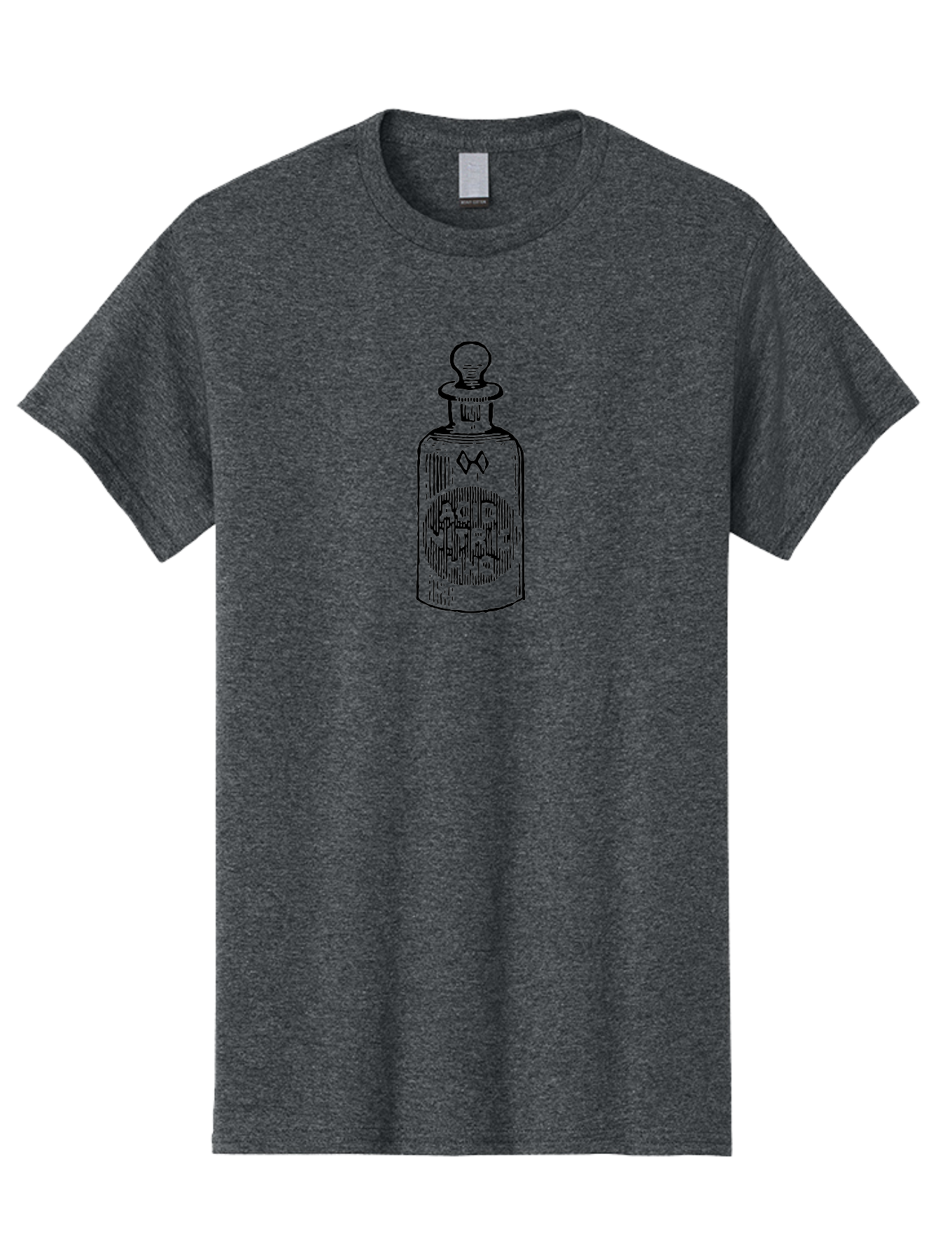 Acid-Nitricum Men'S Graphic Tee, 100% Cotton, Comfortable Casual Summer Wear, Machine Washable, Nitric Acid Bottle, Laboratory Equipment, Chemical Container, Vintage Illustration, Apothecary Jar, Scientific Symbol Aad578 27