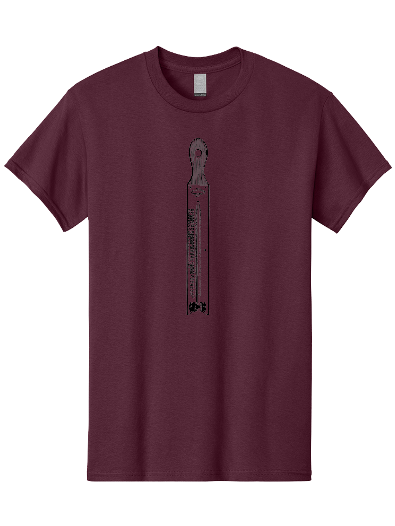 Allbrit-Thermometer Men'S Graphic Tee, 100% Cotton, Comfortable Casual Summer Wear, Machine Washable, Vintage Thermometer, Temperature Measurement, Weather Forecasting, Scientific Instrument, Mercury Thermometer, Six'S Thermometer, Aad579 19