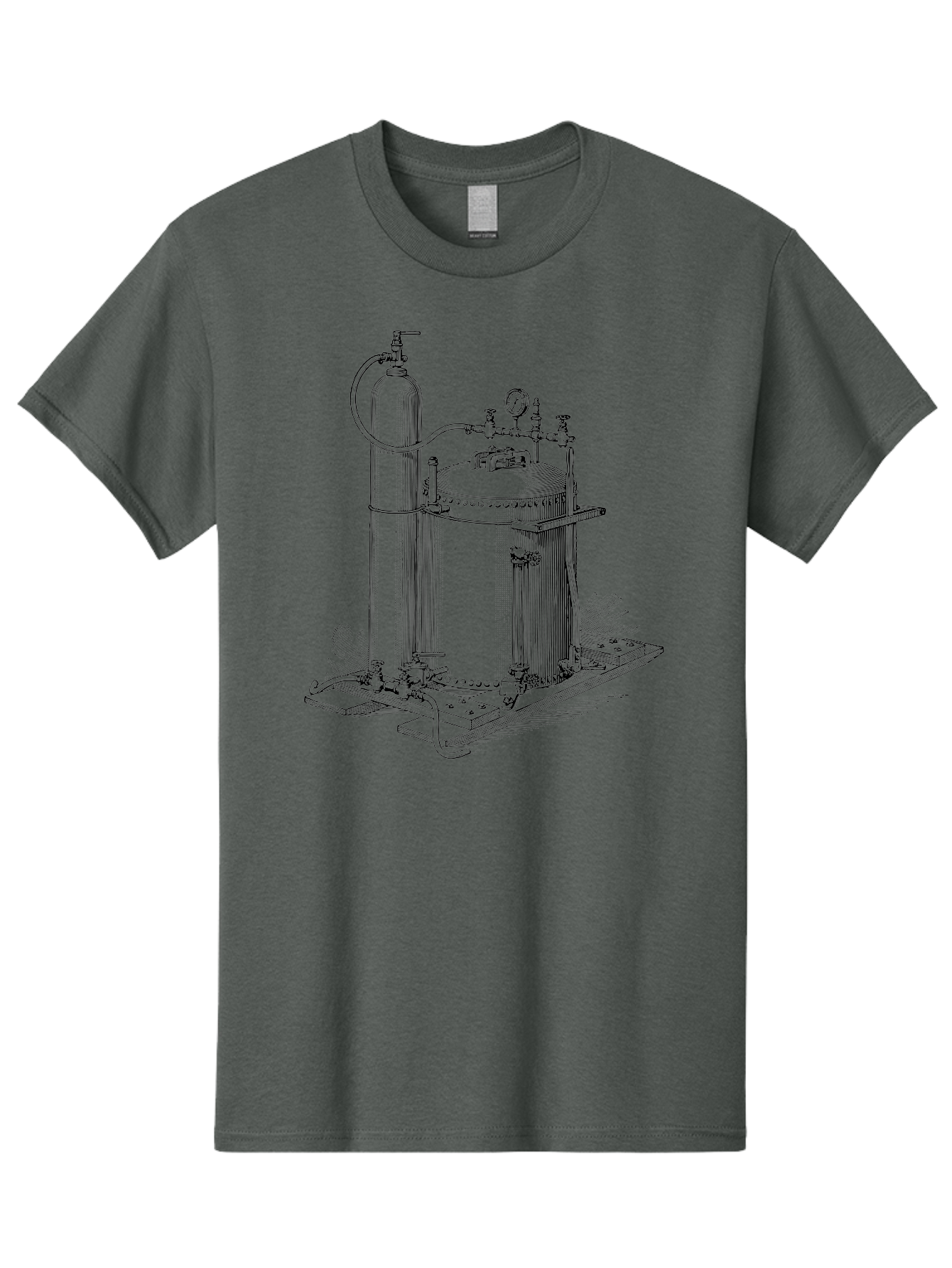 Autoclave Men'S Graphic Tee, 100% Cotton, Comfortable Casual Summer Wear, Machine Washable, Autoclave Equipment, Steam Sterilization, Laboratory Apparatus, Medical Sterilization, Pressure Vessel, Scientific Equipment, Vintage Illustration Aad581 17