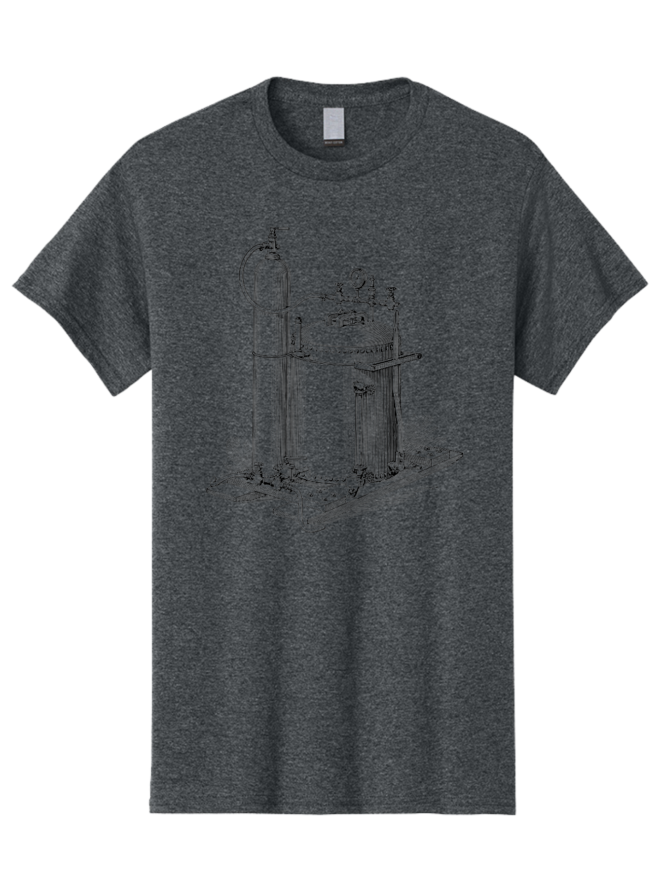Autoclave Men'S Graphic Tee, 100% Cotton, Comfortable Casual Summer Wear, Machine Washable, Autoclave Equipment, Steam Sterilization, Laboratory Apparatus, Medical Sterilization, Pressure Vessel, Scientific Equipment, Vintage Illustration Aad581 5
