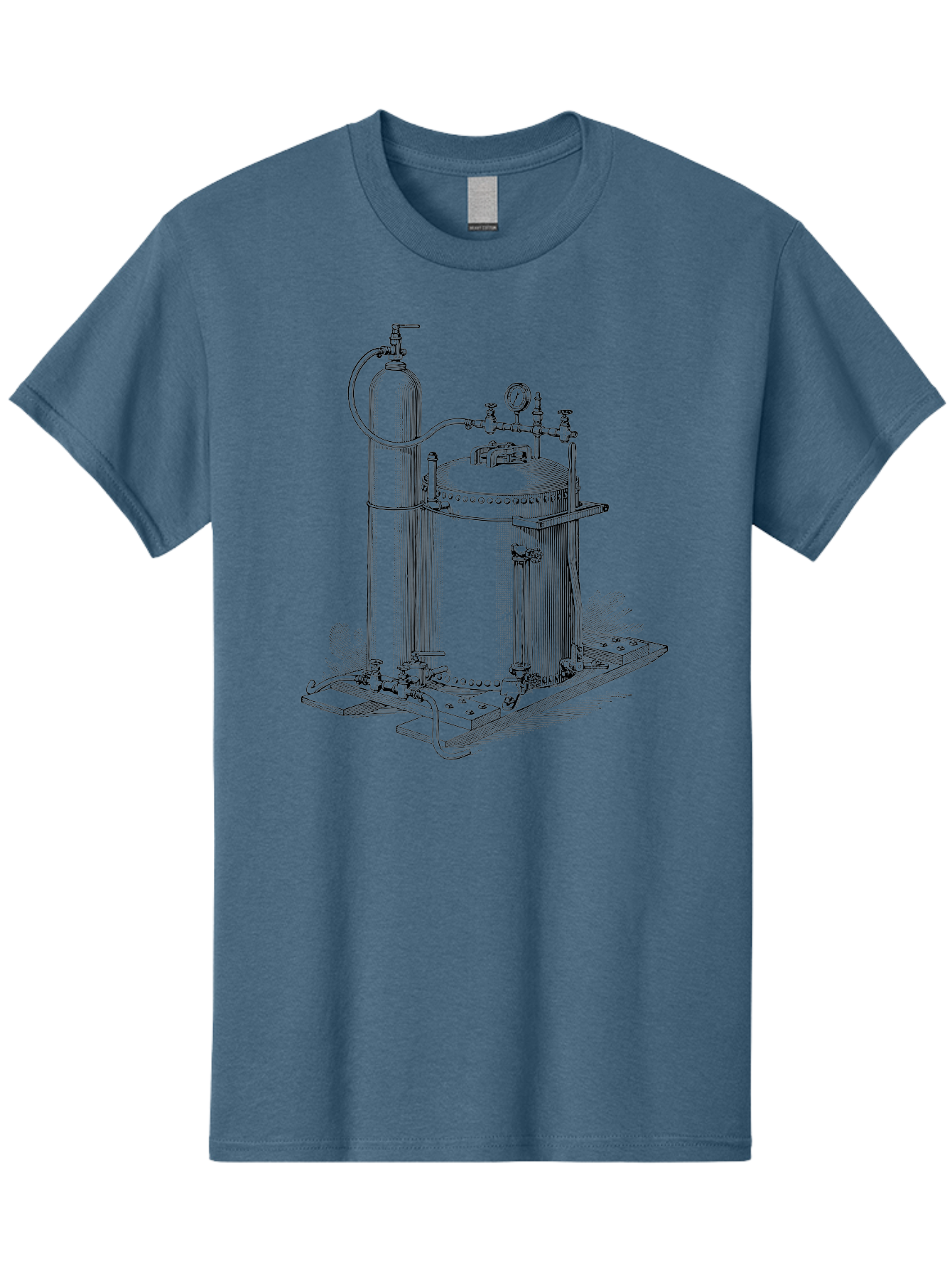 Autoclave Men'S Graphic Tee, 100% Cotton, Comfortable Casual Summer Wear, Machine Washable, Autoclave Equipment, Steam Sterilization, Laboratory Apparatus, Medical Sterilization, Pressure Vessel, Scientific Equipment, Vintage Illustration Aad581 11