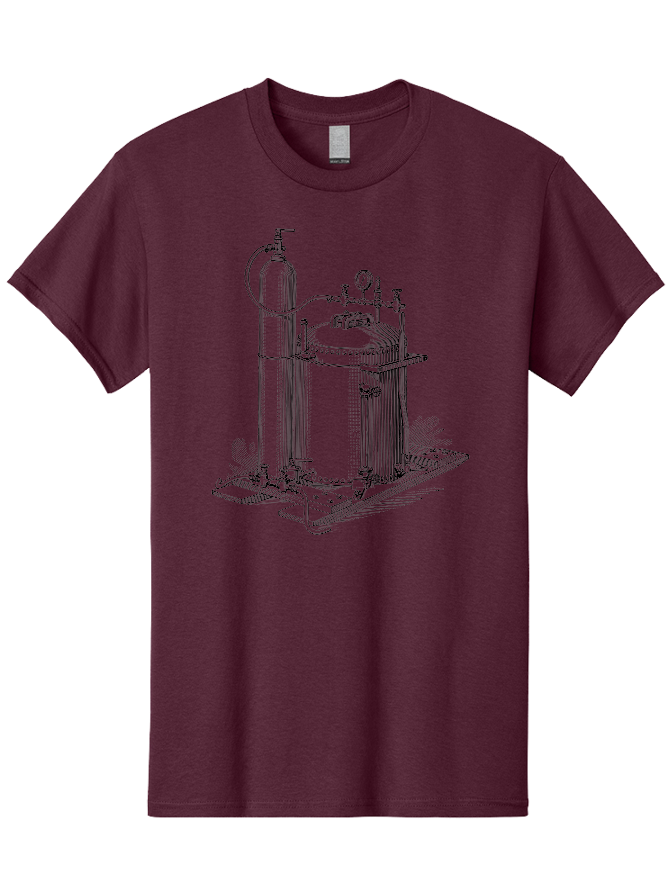 Autoclave Men'S Graphic Tee, 100% Cotton, Comfortable Casual Summer Wear, Machine Washable, Autoclave Equipment, Steam Sterilization, Laboratory Apparatus, Medical Sterilization, Pressure Vessel, Scientific Equipment, Vintage Illustration Aad581 15
