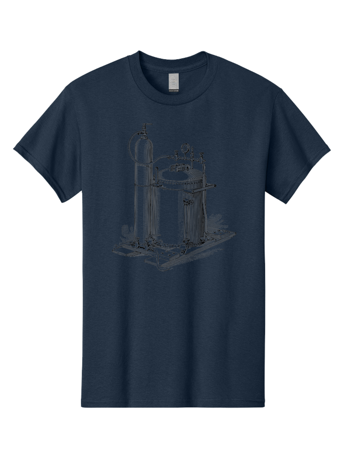 Autoclave Men'S Graphic Tee, 100% Cotton, Comfortable Casual Summer Wear, Machine Washable, Autoclave Equipment, Steam Sterilization, Laboratory Apparatus, Medical Sterilization, Pressure Vessel, Scientific Equipment, Vintage Illustration Aad581 13