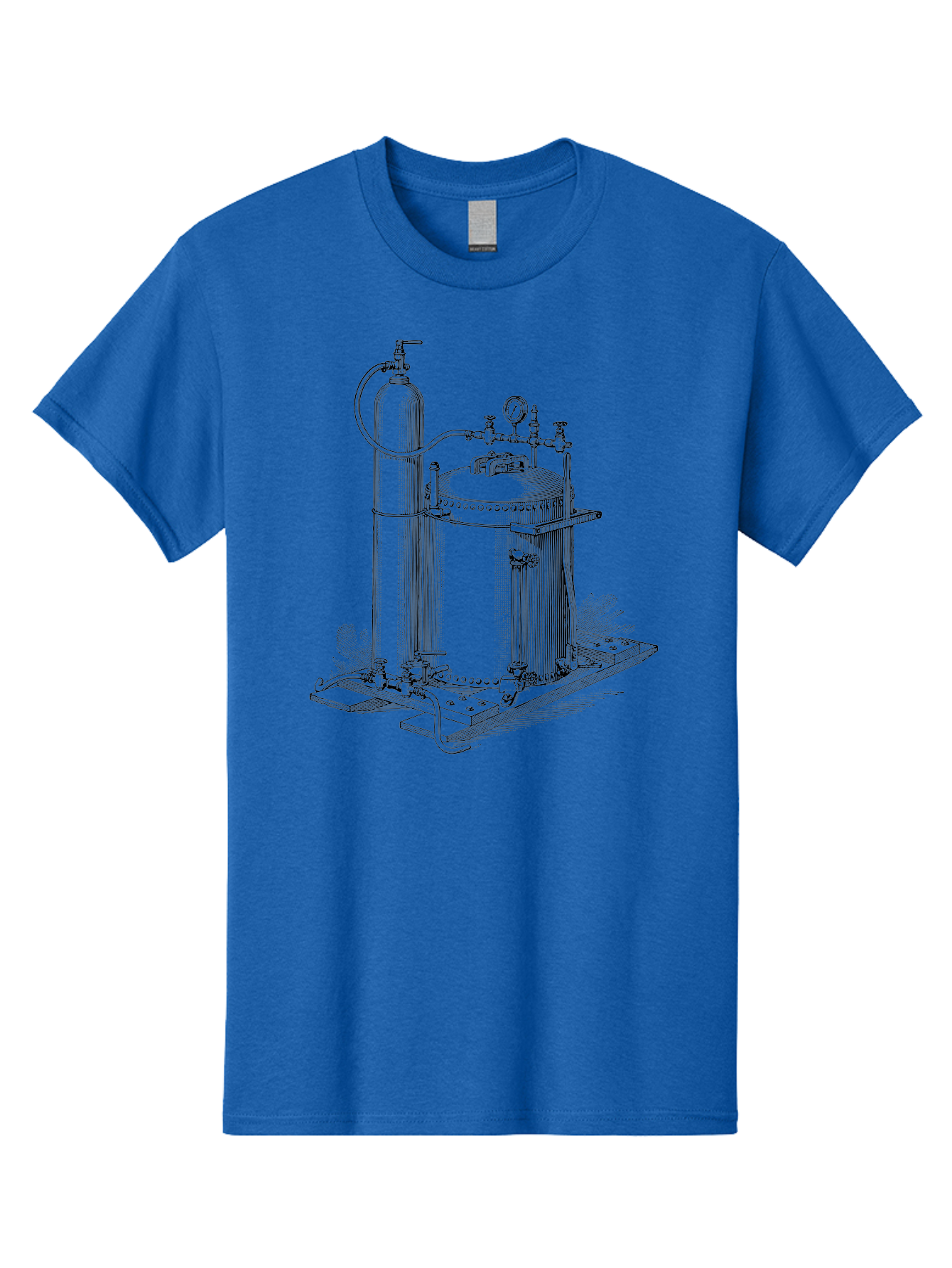 Autoclave Men'S Graphic Tee, 100% Cotton, Comfortable Casual Summer Wear, Machine Washable, Autoclave Equipment, Steam Sterilization, Laboratory Apparatus, Medical Sterilization, Pressure Vessel, Scientific Equipment, Vintage Illustration Aad581 9