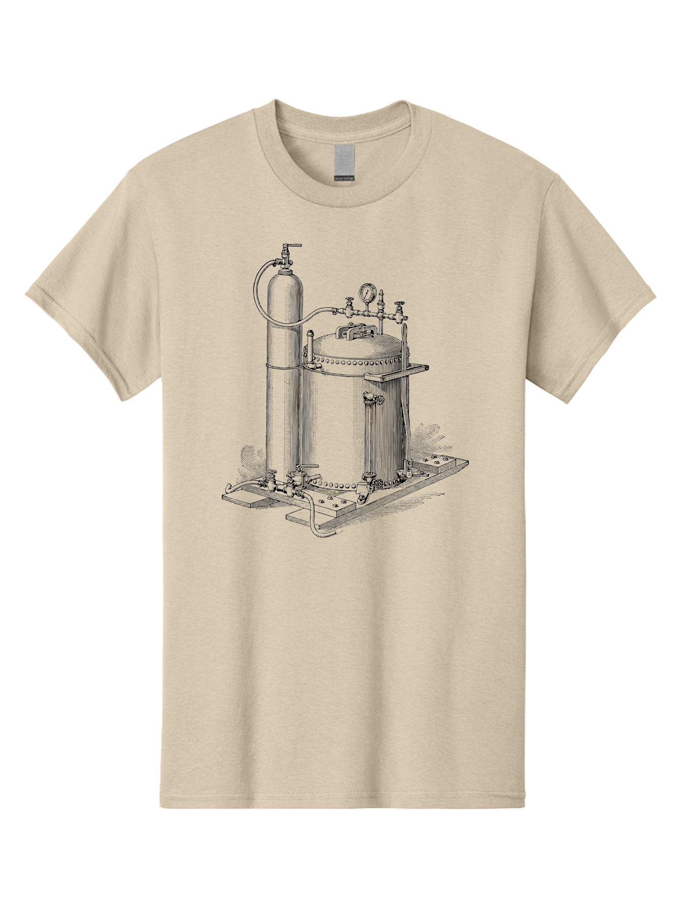 Autoclave Men'S Graphic Tee, 100% Cotton, Comfortable Casual Summer Wear, Machine Washable, Autoclave Equipment, Steam Sterilization, Laboratory Apparatus, Medical Sterilization, Pressure Vessel, Scientific Equipment, Vintage Illustration Aad581 29