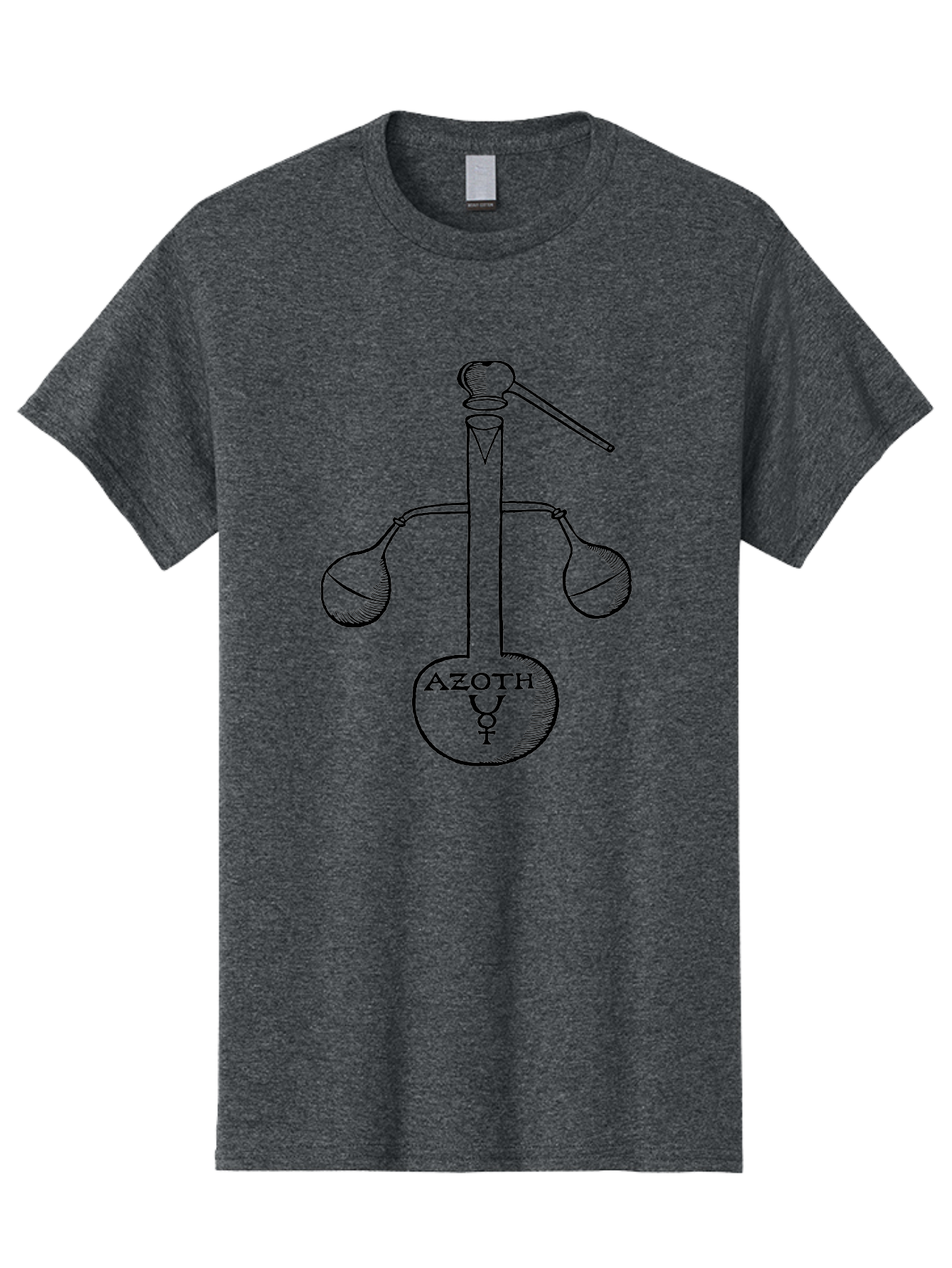 Azoth-Symbol Men'S Graphic Tee, 100% Cotton, Comfortable Casual Summer Wear, Machine Washable, Alchemical Symbol, Azoth Symbol, Mystical Diagram, Spiritual Transformation, Hermetic Principles, Esoteric Art, Ancient Knowledge, Mystical Symbols, Aad582 5