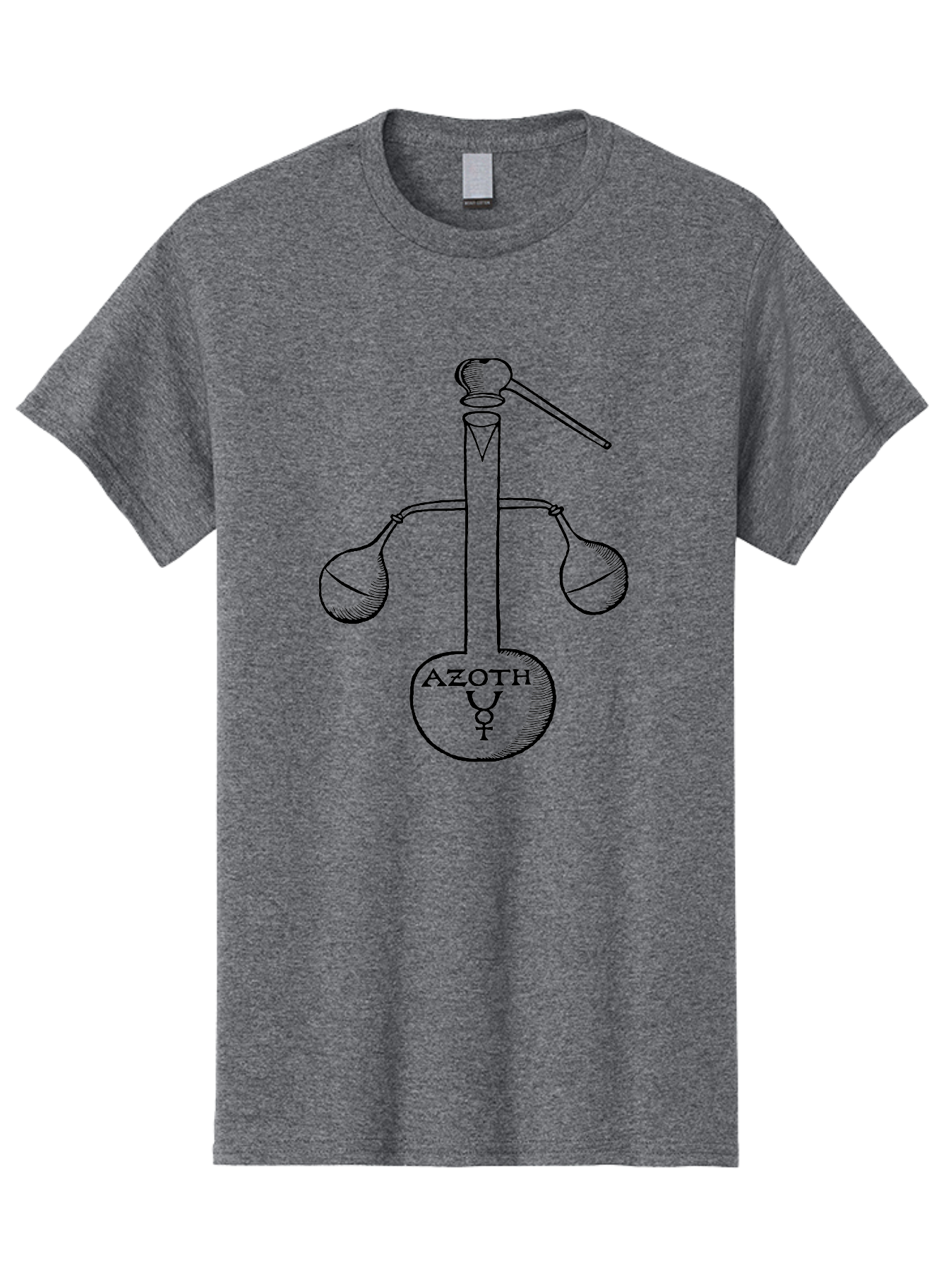 Azoth-Symbol Men'S Graphic Tee, 100% Cotton, Comfortable Casual Summer Wear, Machine Washable, Alchemical Symbol, Azoth Symbol, Mystical Diagram, Spiritual Transformation, Hermetic Principles, Esoteric Art, Ancient Knowledge, Mystical Symbols, Aad582 11