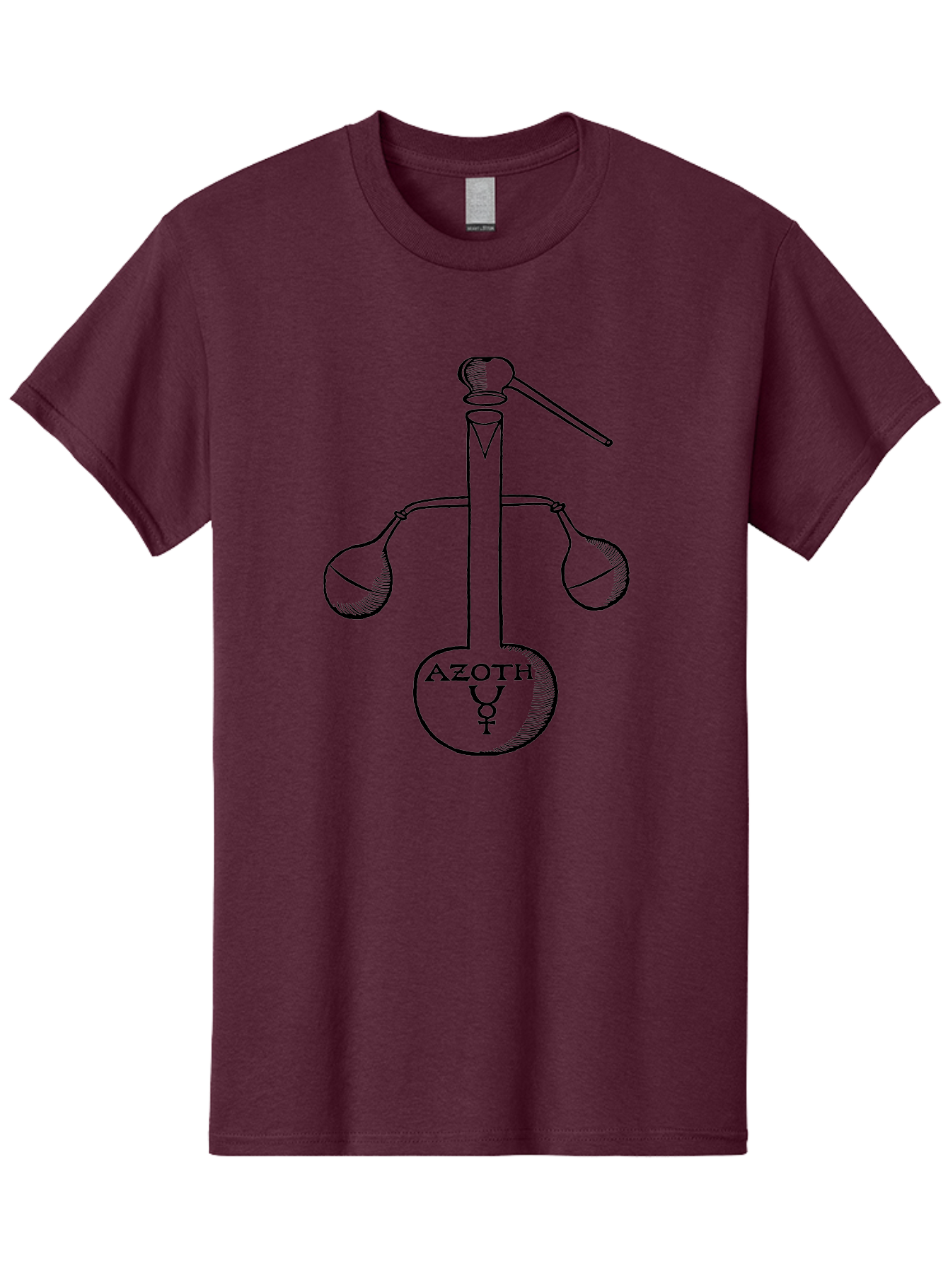 Azoth-Symbol Men'S Graphic Tee, 100% Cotton, Comfortable Casual Summer Wear, Machine Washable, Alchemical Symbol, Azoth Symbol, Mystical Diagram, Spiritual Transformation, Hermetic Principles, Esoteric Art, Ancient Knowledge, Mystical Symbols, Aad582 7