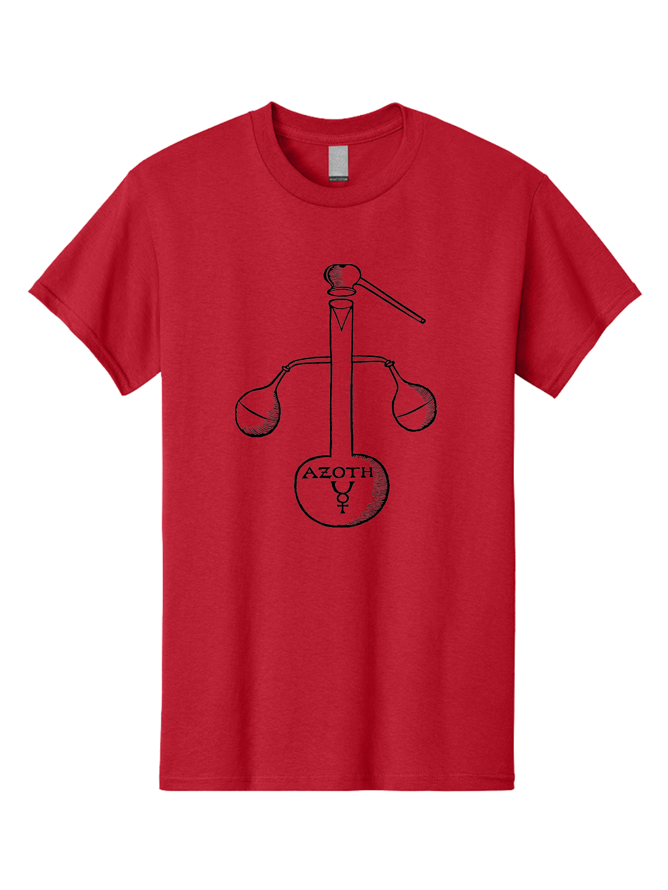 Azoth-Symbol Men'S Graphic Tee, 100% Cotton, Comfortable Casual Summer Wear, Machine Washable, Alchemical Symbol, Azoth Symbol, Mystical Diagram, Spiritual Transformation, Hermetic Principles, Esoteric Art, Ancient Knowledge, Mystical Symbols, Aad582 19