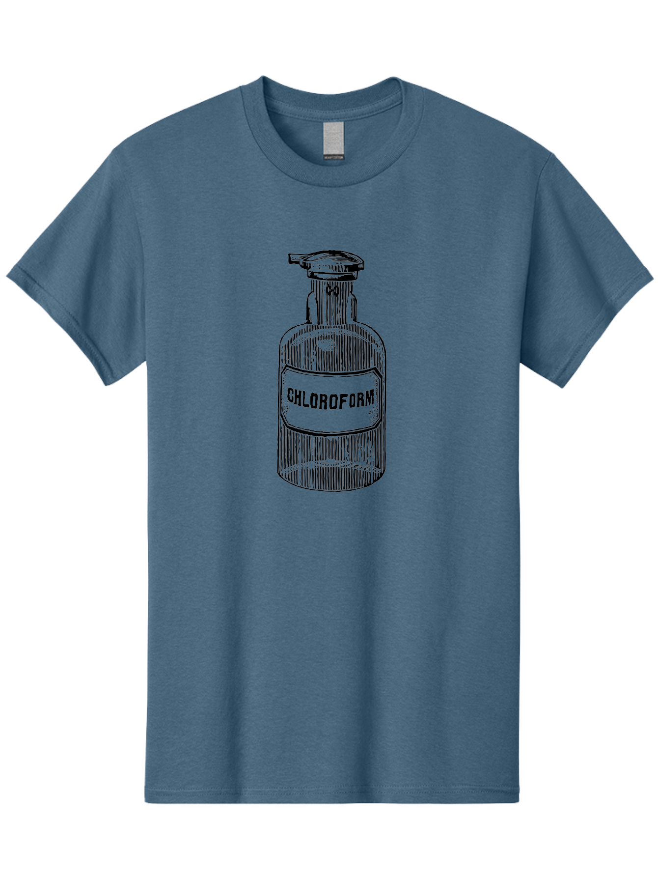 Chloroform-Bottle Men'S Graphic Tee, 100% Cotton, Comfortable Casual Summer Wear, Machine Washable, Vintage Bottle, Chloroform Label, Medical History, Antique Apothecary, Laboratory Equipment, Historical Chemical, Retro Illustration, Aad585 27