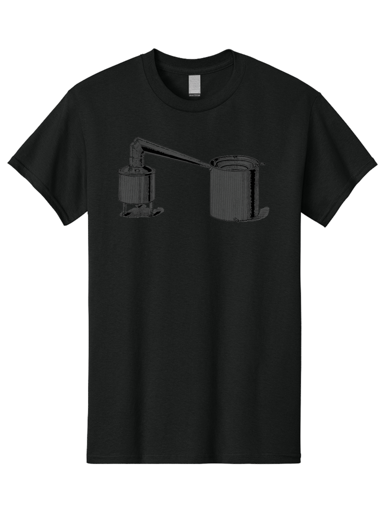 Coffeepot Men'S Graphic Tee, 100% Cotton, Comfortable Casual Summer Wear, Machine Washable, Vintage Laboratory Equipment, Scientific Apparatus, Distillation Device, Metal Containers, Pipes And Tubes, Retro Laboratory Setup, Aad586 13