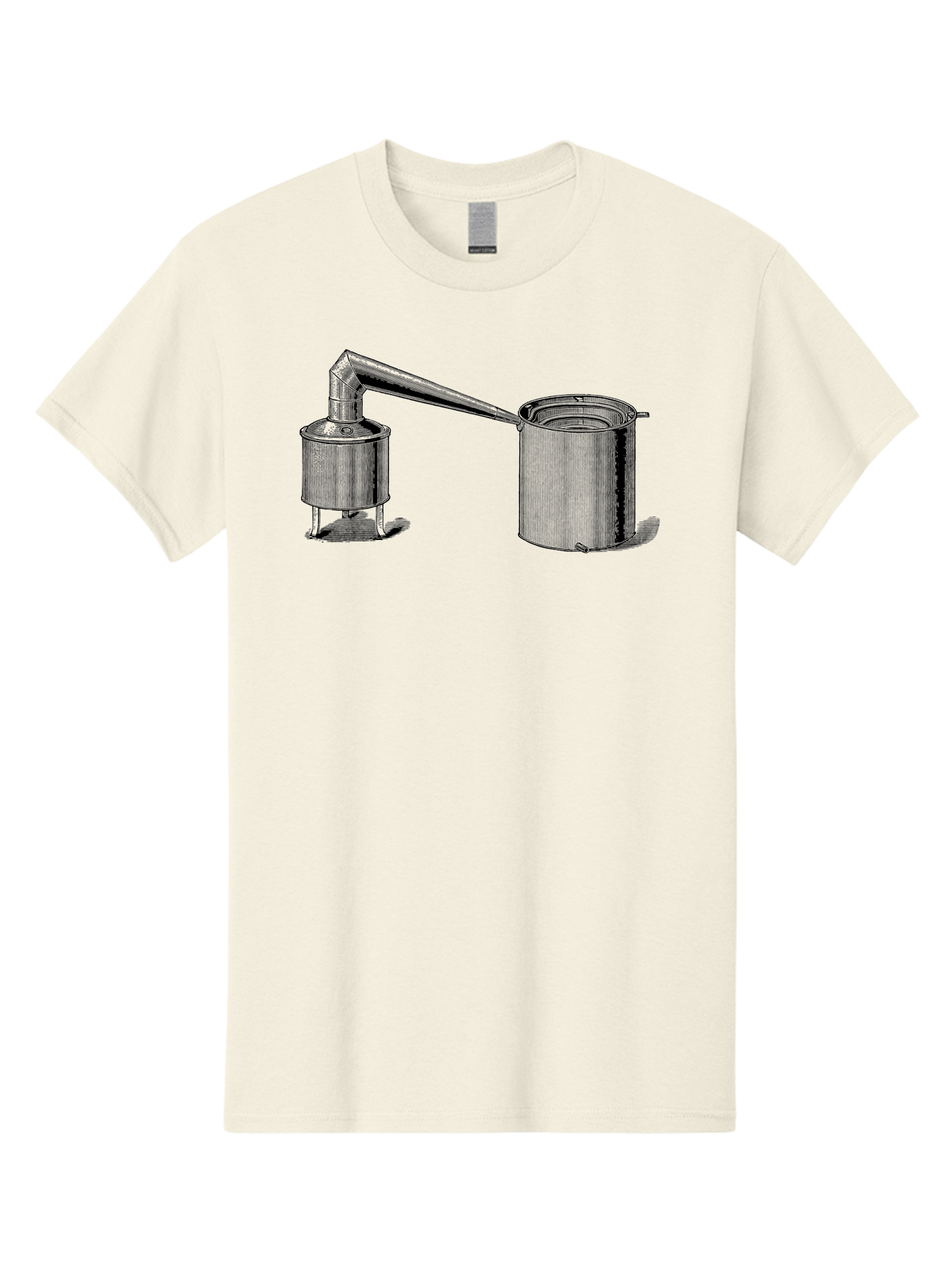 Coffeepot Men'S Graphic Tee, 100% Cotton, Comfortable Casual Summer Wear, Machine Washable, Vintage Laboratory Equipment, Scientific Apparatus, Distillation Device, Metal Containers, Pipes And Tubes, Retro Laboratory Setup, Aad586 15