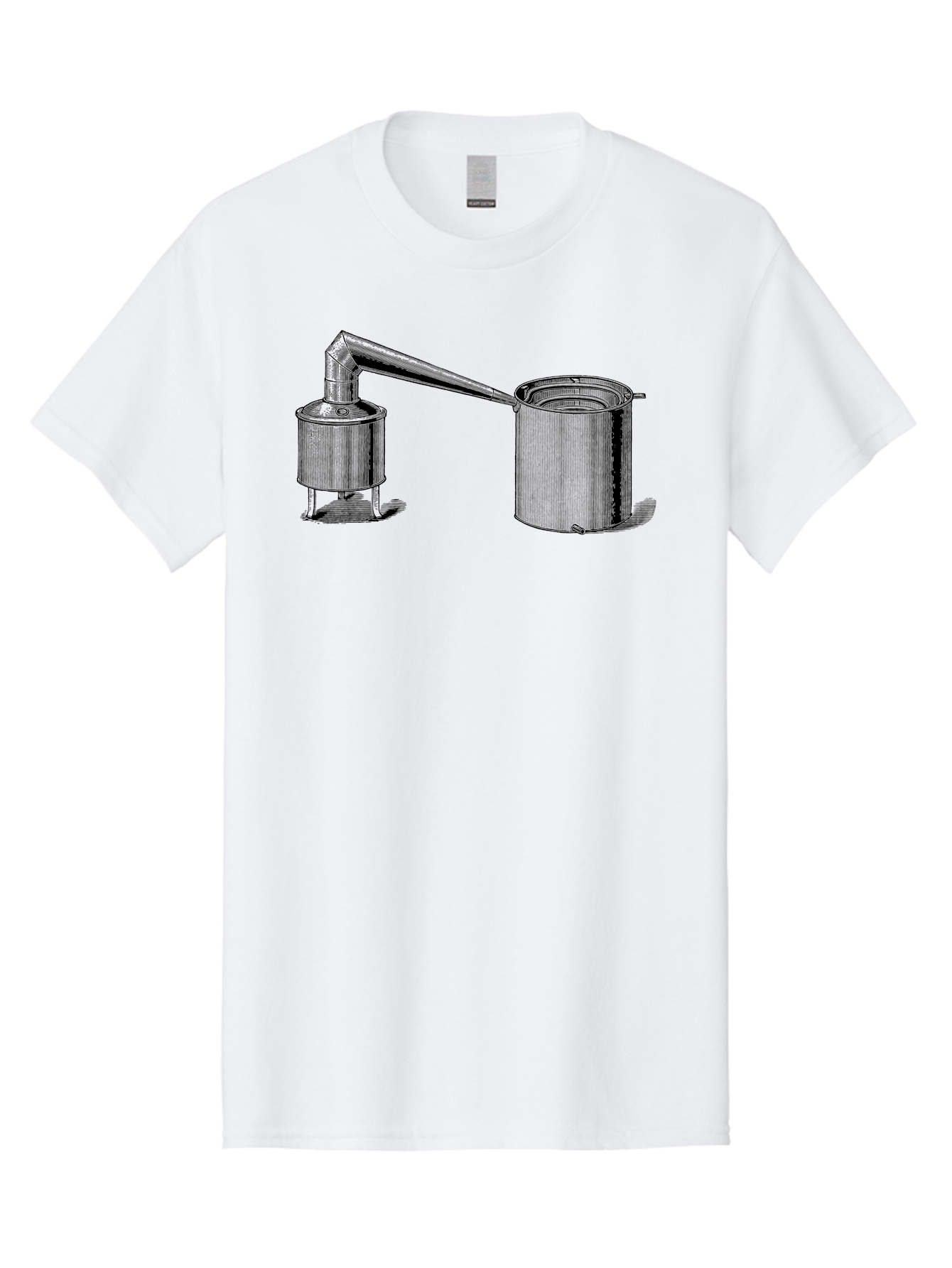 Coffeepot Men'S Graphic Tee, 100% Cotton, Comfortable Casual Summer Wear, Machine Washable, Vintage Laboratory Equipment, Scientific Apparatus, Distillation Device, Metal Containers, Pipes And Tubes, Retro Laboratory Setup, Aad586 17