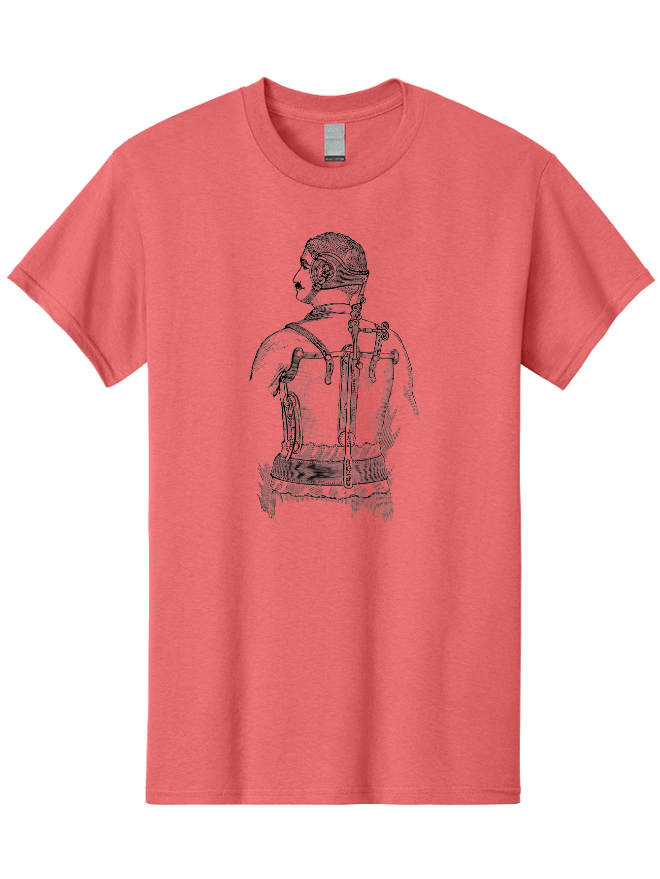 Corset Men'S Graphic Tee, 100% Cotton, Comfortable Casual Summer Wear, Machine Washable, Woman Wearing Corset, Vintage Fashion, Antique Clothing, Historical Attire, Tight-Lacing, Restrictive Garments, Women'S Clothing, Fashion History, Aad587 23