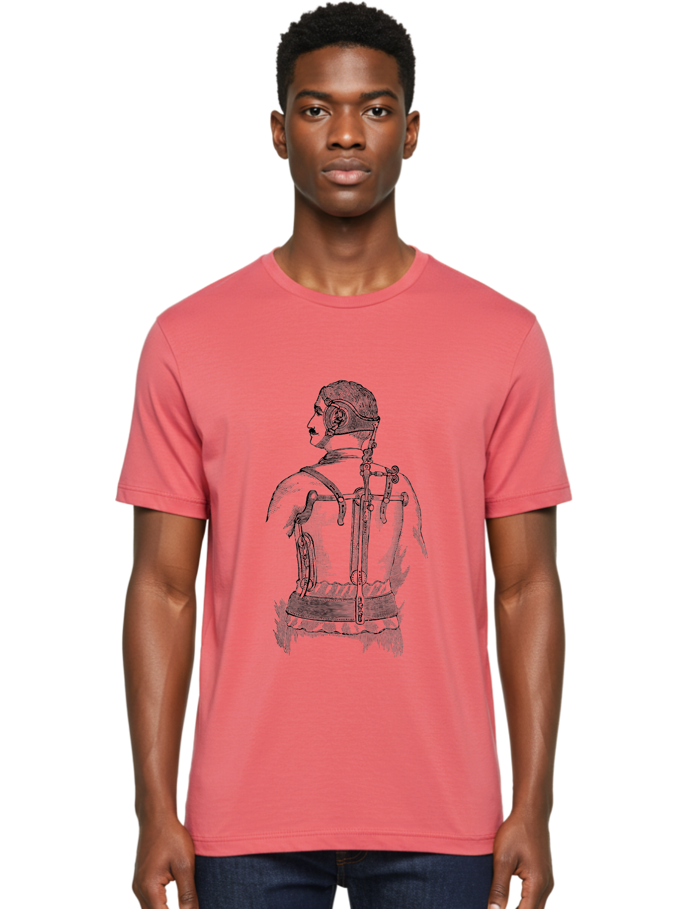 Corset Men'S Graphic Tee, 100% Cotton, Comfortable Casual Summer Wear, Machine Washable, Woman Wearing Corset, Vintage Fashion, Antique Clothing, Historical Attire, Tight-Lacing, Restrictive Garments, Women'S Clothing, Fashion History, Aad587 24