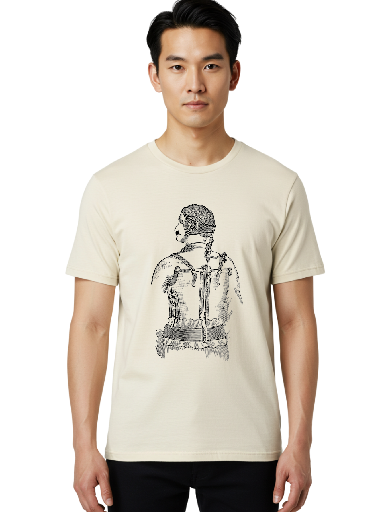Corset Men'S Graphic Tee, 100% Cotton, Comfortable Casual Summer Wear, Machine Washable, Woman Wearing Corset, Vintage Fashion, Antique Clothing, Historical Attire, Tight-Lacing, Restrictive Garments, Women'S Clothing, Fashion History, Aad587 26