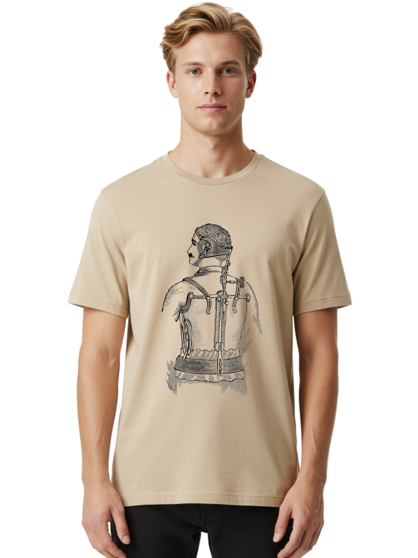 Corset Men'S Graphic Tee, 100% Cotton, Comfortable Casual Summer Wear, Machine Washable, Woman Wearing Corset, Vintage Fashion, Antique Clothing, Historical Attire, Tight-Lacing, Restrictive Garments, Women'S Clothing, Fashion History, Aad587 30