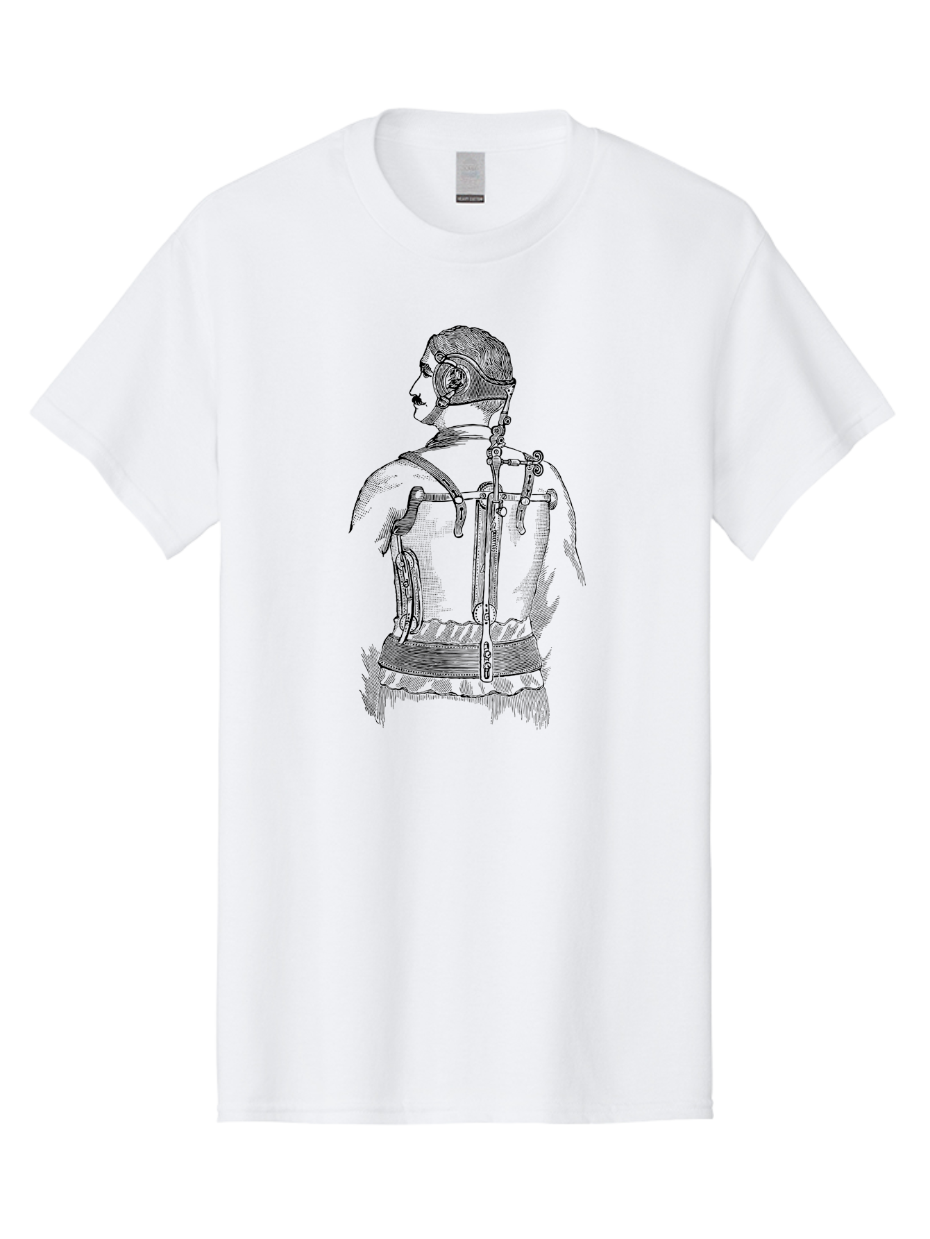 Corset Men'S Graphic Tee, 100% Cotton, Comfortable Casual Summer Wear, Machine Washable, Woman Wearing Corset, Vintage Fashion, Antique Clothing, Historical Attire, Tight-Lacing, Restrictive Garments, Women'S Clothing, Fashion History, Aad587 5