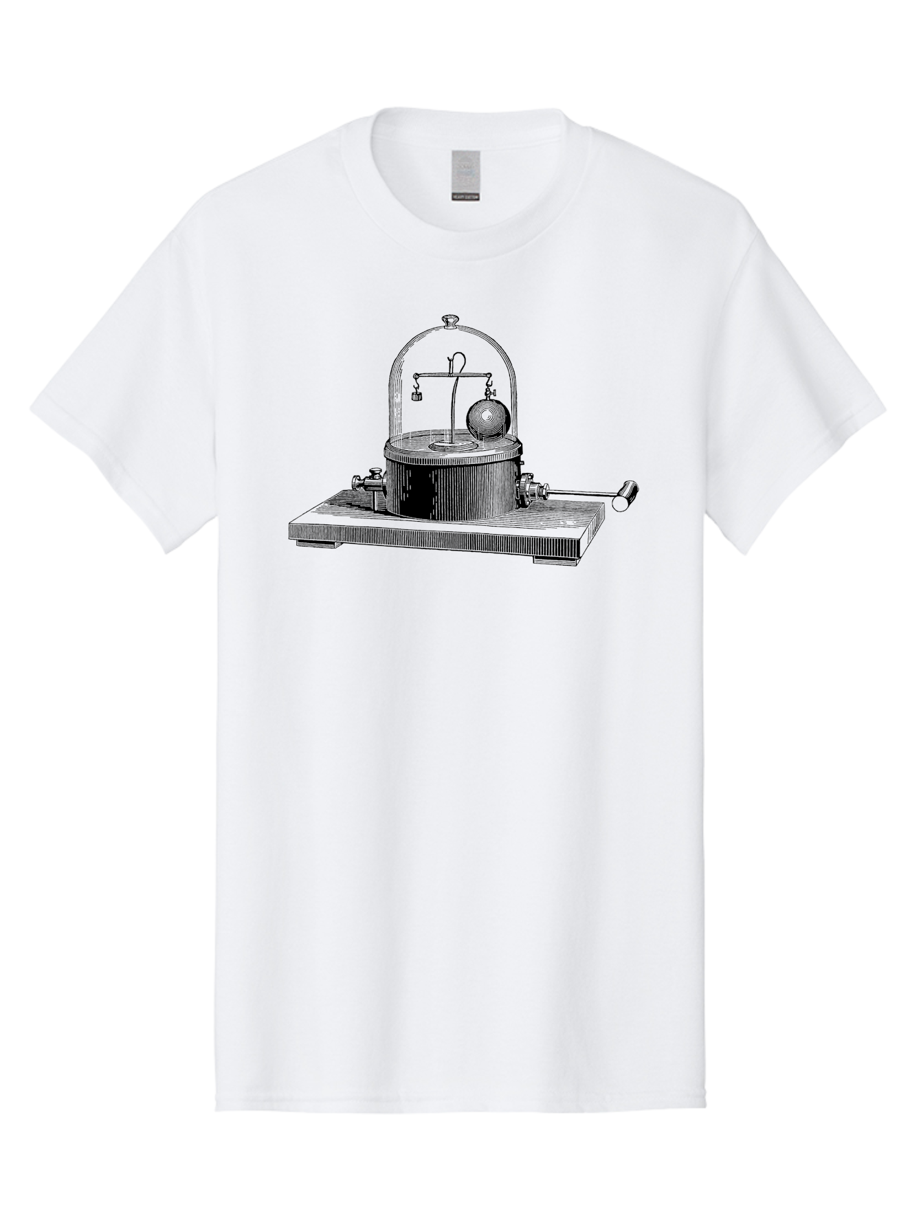 Coulomb-S-Electrometer Men'S Graphic Tee, 100% Cotton, Comfortable Casual Summer Wear, Machine Washable, Scientific Equipment, Torsion Balance, Electrostatic Measurement, Scientific Instrument, Experimental Setup, Laboratory Device, Aad588 13