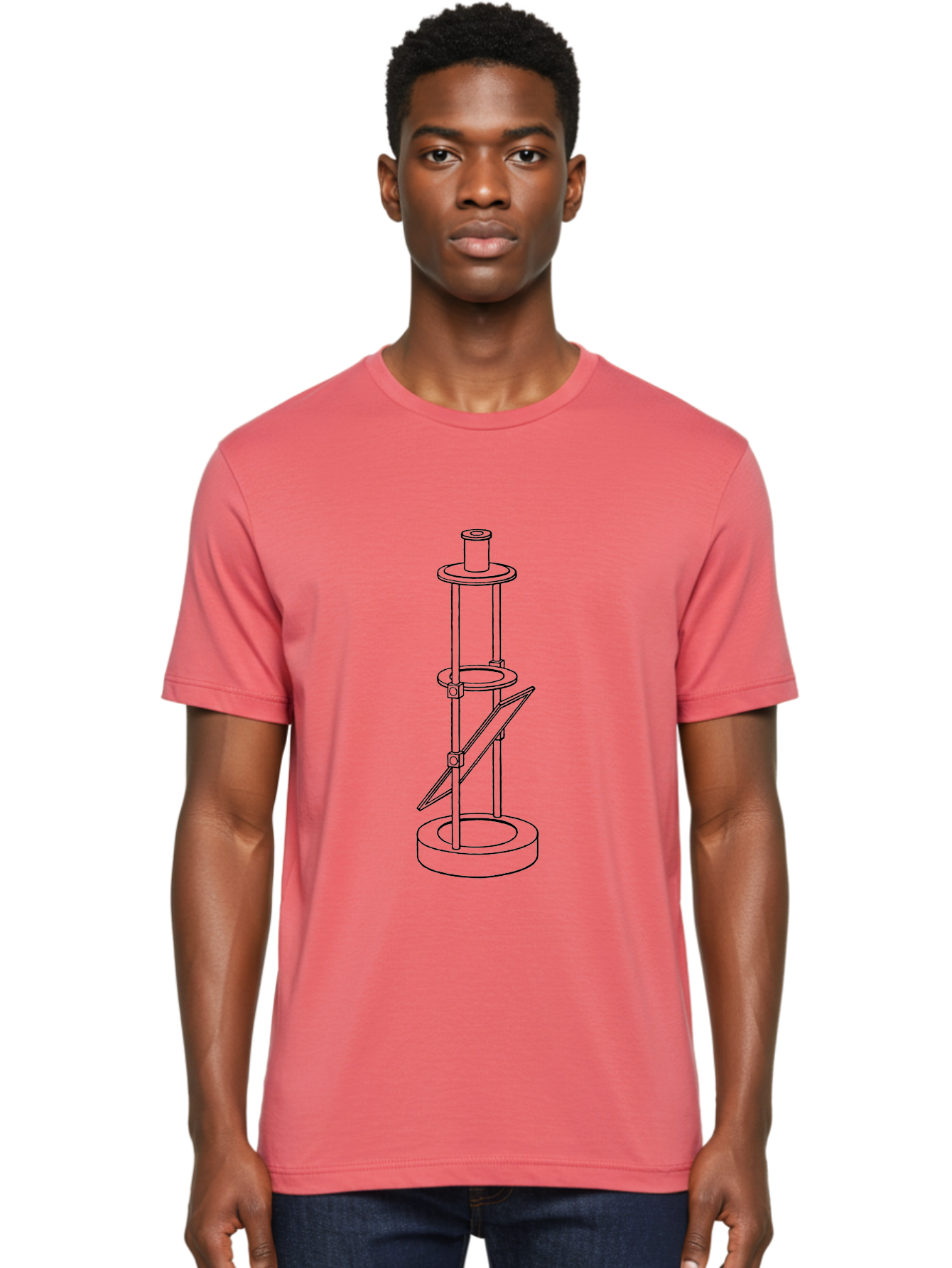 Cylindrical-Device Men'S Graphic Tee, 100% Cotton, Comfortable Casual Summer Wear, Machine Washable, Cylindrical Device, Mechanical Parts, Technical Drawing, Industrial Design, Modern Machinery, Engineering Diagram, 3D Model Aad590 14