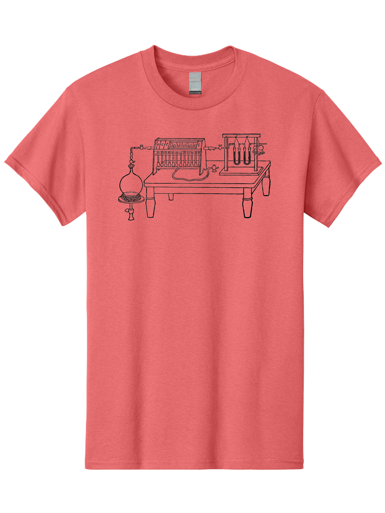 Electrolysis-Apparatus Men'S Graphic Tee, 100% Cotton, Comfortable Casual Summer Wear, Machine Washable, Electrolysis Apparatus, Laboratory Equipment, Scientific Experiment, Chemistry Setup, Electrical Components, Glassware, Aad594 13