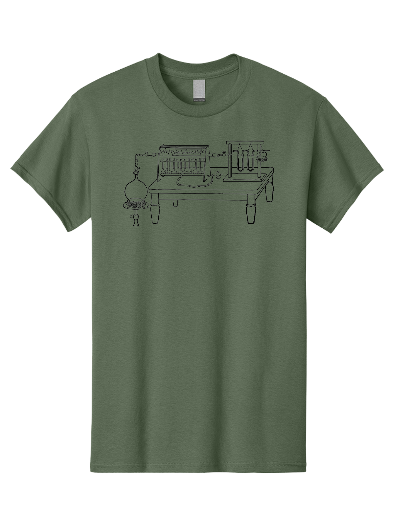 Electrolysis-Apparatus Men'S Graphic Tee, 100% Cotton, Comfortable Casual Summer Wear, Machine Washable, Electrolysis Apparatus, Laboratory Equipment, Scientific Experiment, Chemistry Setup, Electrical Components, Glassware, Aad594 11
