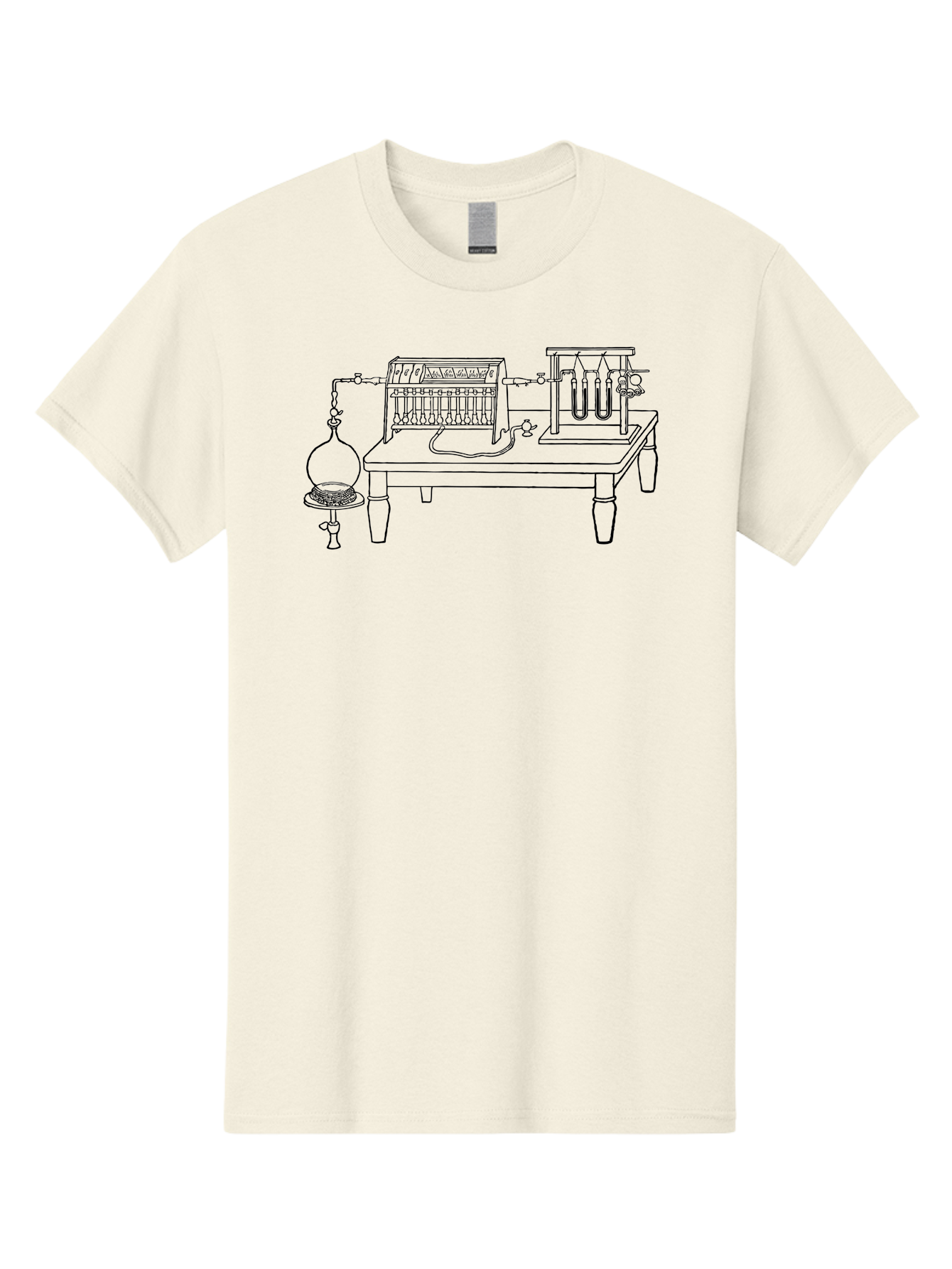 Electrolysis-Apparatus Men'S Graphic Tee, 100% Cotton, Comfortable Casual Summer Wear, Machine Washable, Electrolysis Apparatus, Laboratory Equipment, Scientific Experiment, Chemistry Setup, Electrical Components, Glassware, Aad594 27