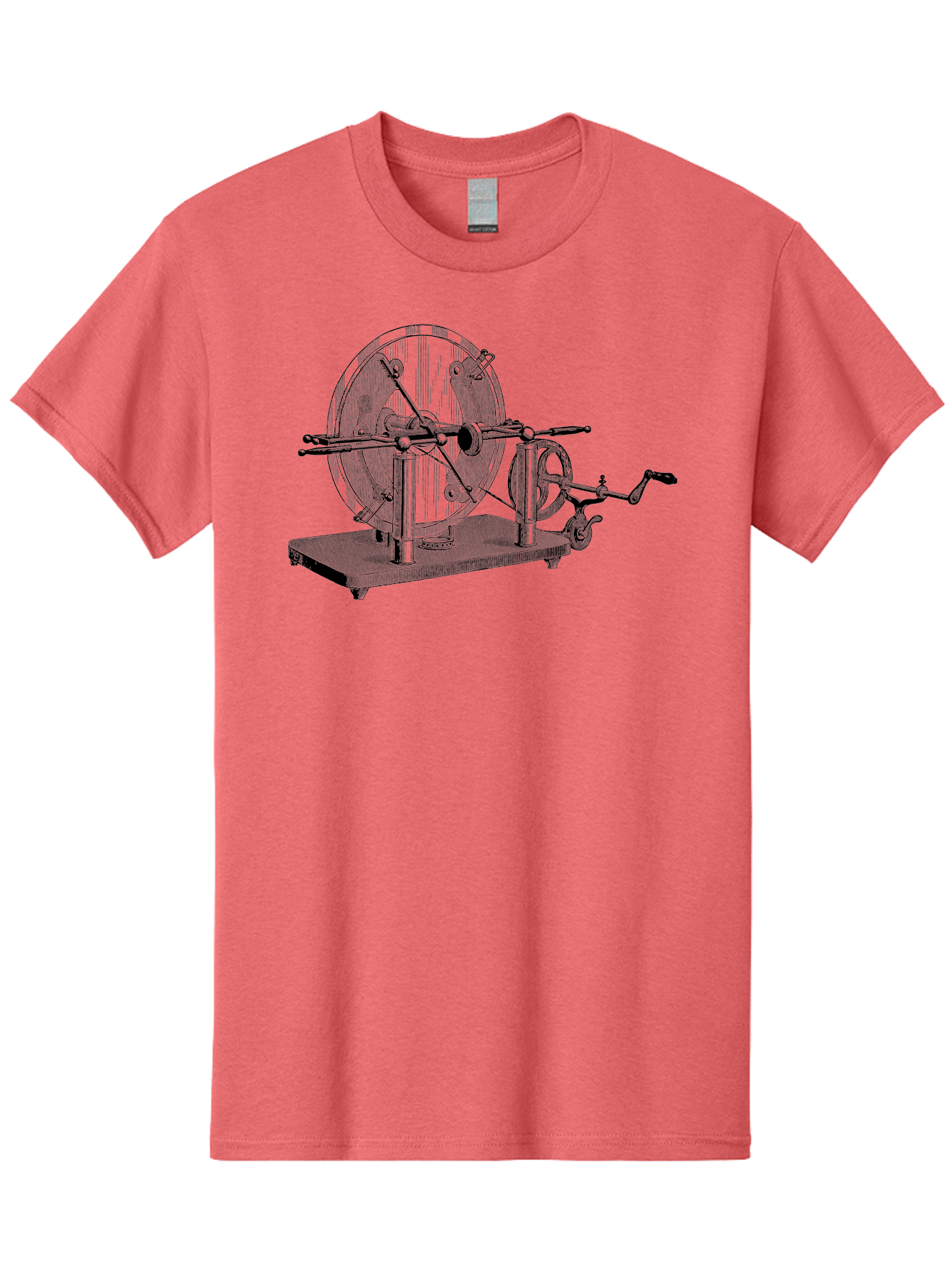 Electrostatic-Generator Men'S Graphic Tee, 100% Cotton, Comfortable Casual Summer Wear, Machine Washable, Electrostatic Generator, Wimshurst Machine, Static Electricity, Antique Equipment, Vintage Science, Experimental Apparatus, Aad595 27