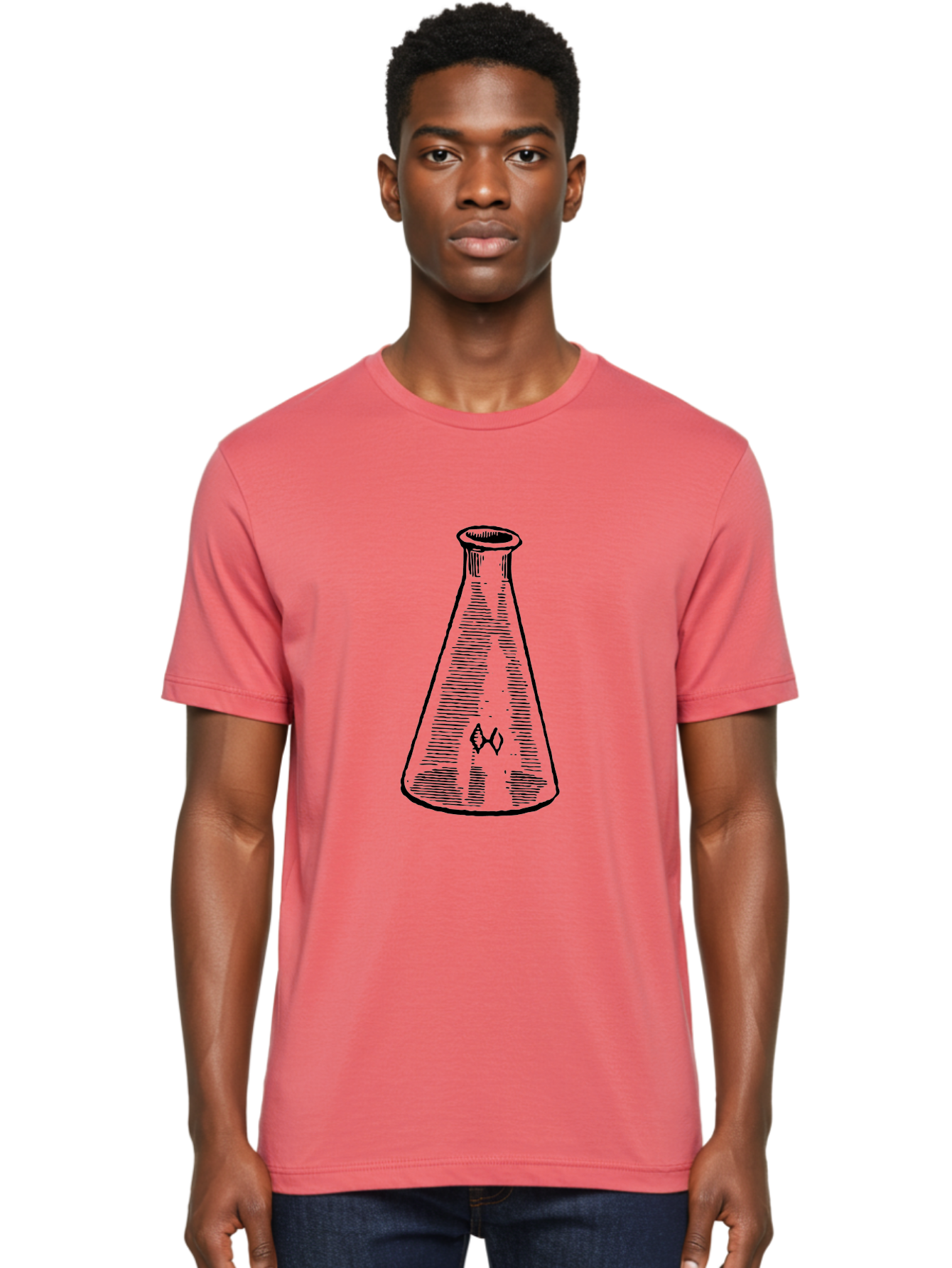 Erlenmeyer-Flask Men'S Graphic Tee, 100% Cotton, Comfortable Casual Summer Wear, Machine Washable, Erlenmeyer Flask, Laboratory Equipment, Science, Chemistry, Laboratory Glassware, Experimental Apparatus, Scientific Tools, Research Equipment Aad597 26