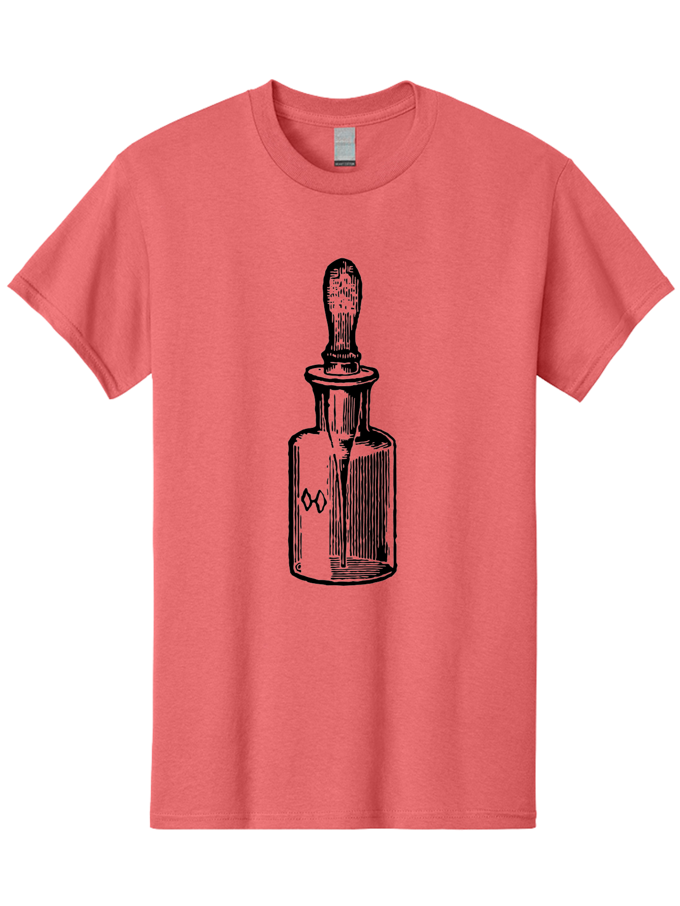 Glass-Bottle-Dropper Men'S Graphic Tee, 100% Cotton, Comfortable Casual Summer Wear, Machine Washable, Glass Bottle, Medicine Container, Vintage Apothecary, Stopper, Medical Equipment, Retro Pharmacy, Historical Medicine Aad602 13