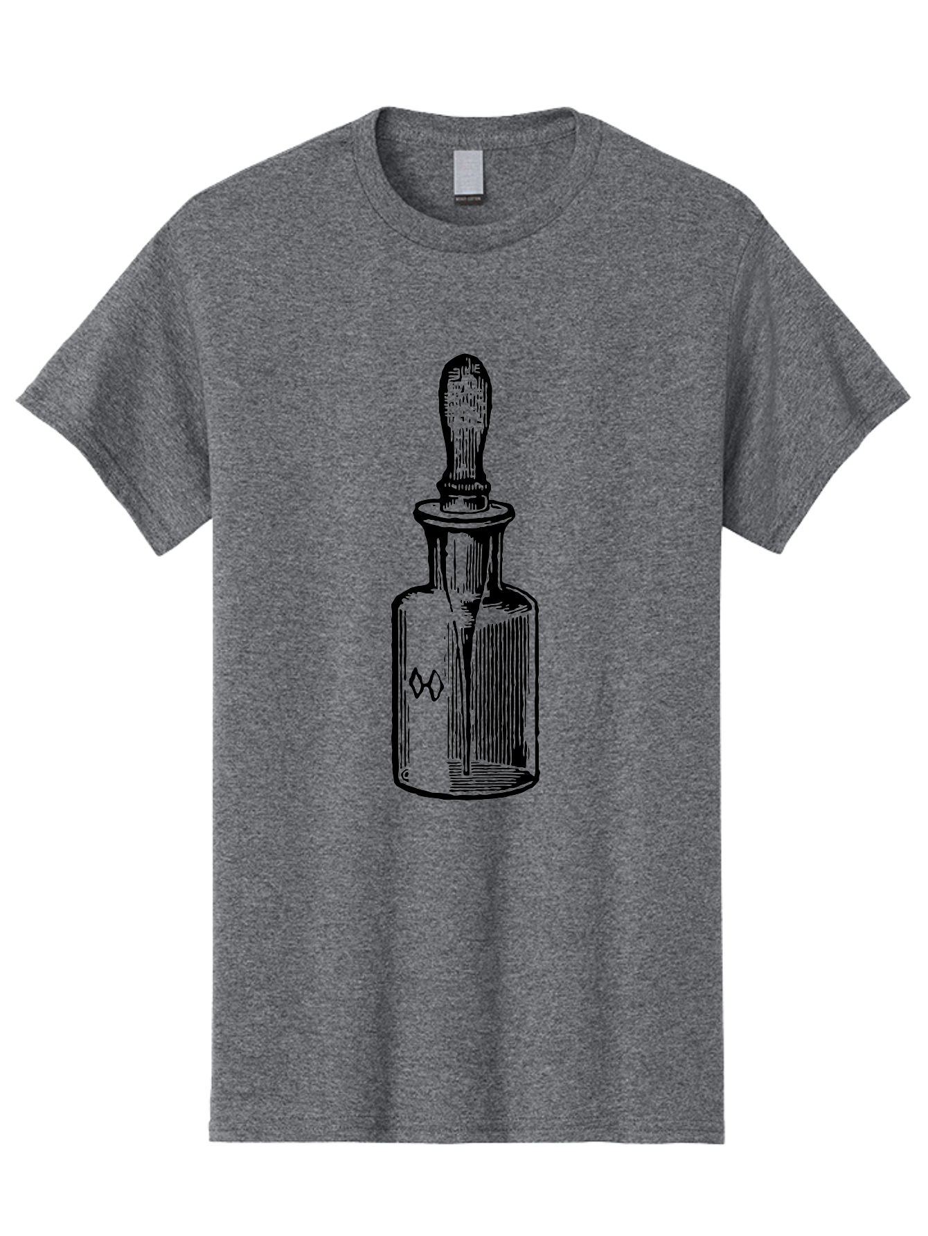 Glass-Bottle-Dropper Men'S Graphic Tee, 100% Cotton, Comfortable Casual Summer Wear, Machine Washable, Glass Bottle, Medicine Container, Vintage Apothecary, Stopper, Medical Equipment, Retro Pharmacy, Historical Medicine Aad602 11