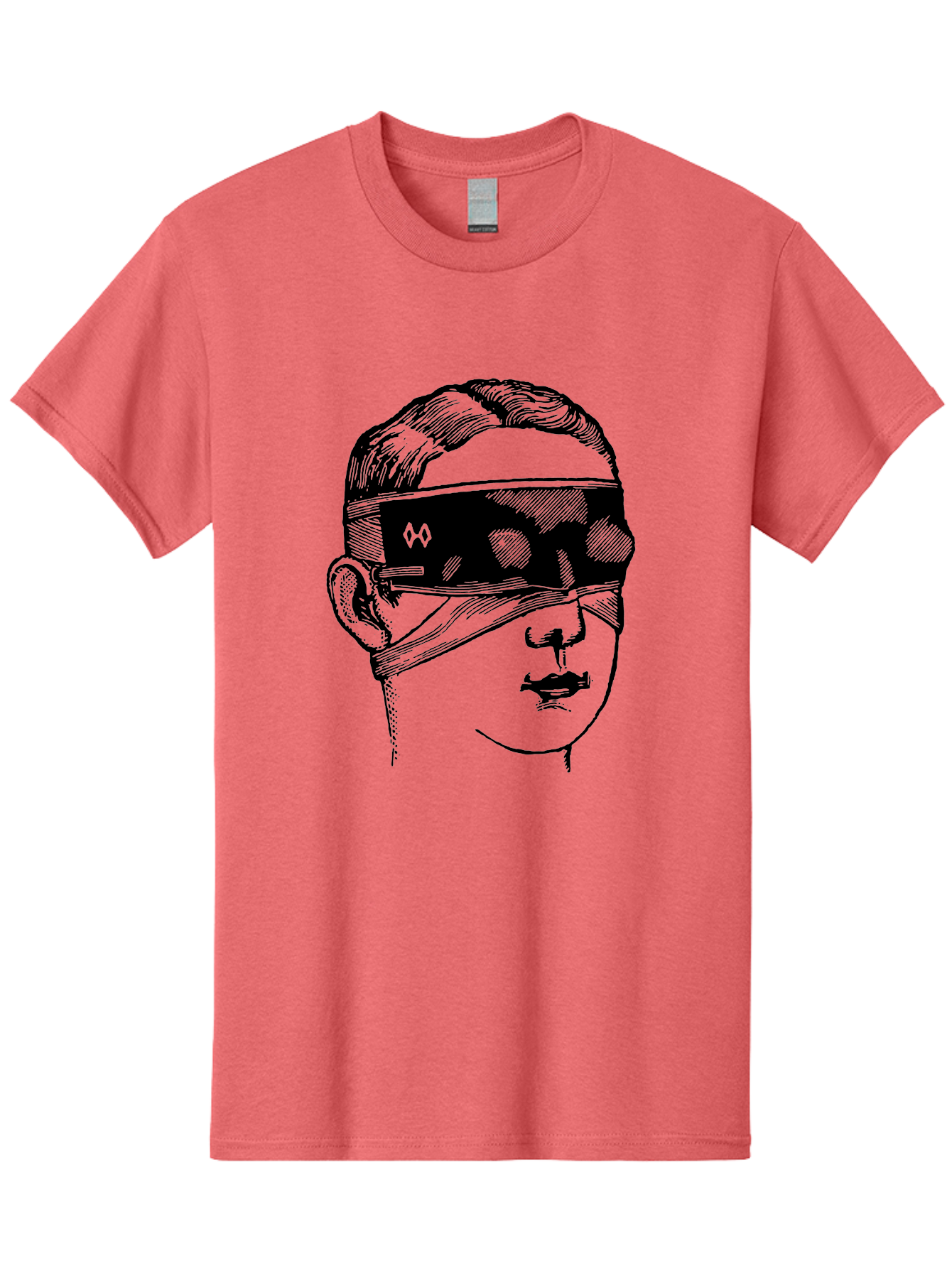 Head-Illustration Men'S Graphic Tee, 100% Cotton, Comfortable Casual Summer Wear, Machine Washable, Vr Headset, Futuristic Tech, Virtual Reality, Futuristic Illustration, Black And Green, Cyberpunk Style, Head Illustration, Sci-Fi Art, Aad608 17