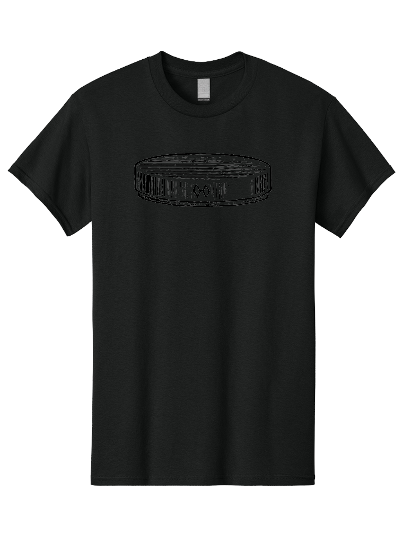 Hockey-Puck Men'S Graphic Tee, 100% Cotton, Comfortable Casual Summer Wear, Machine Washable, Hockey Puck, Sports Equipment, Ice Hockey, Athletic Gear, Winter Sports, Competitive Teams, Nhl Symbol, Puck Design Aad609 15